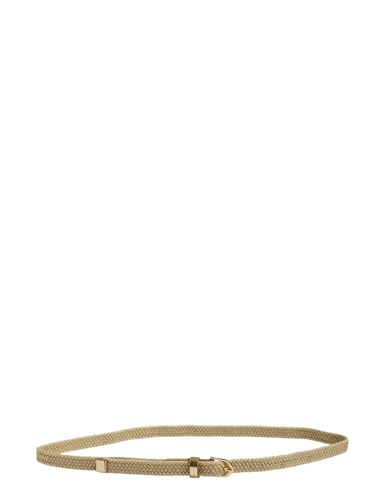 Pieces Pctimala Leather Rope Jeans Belt, 85, Gold, Bælter > Flettet Bælte, Dame