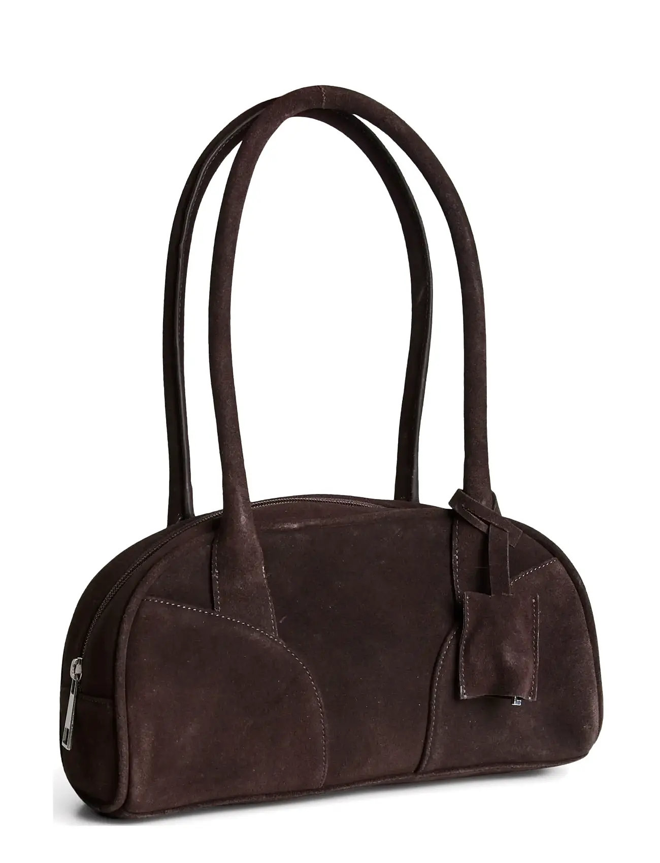 PIECES Pcbowling Wildleder Tasche Braun - One Size - Damen