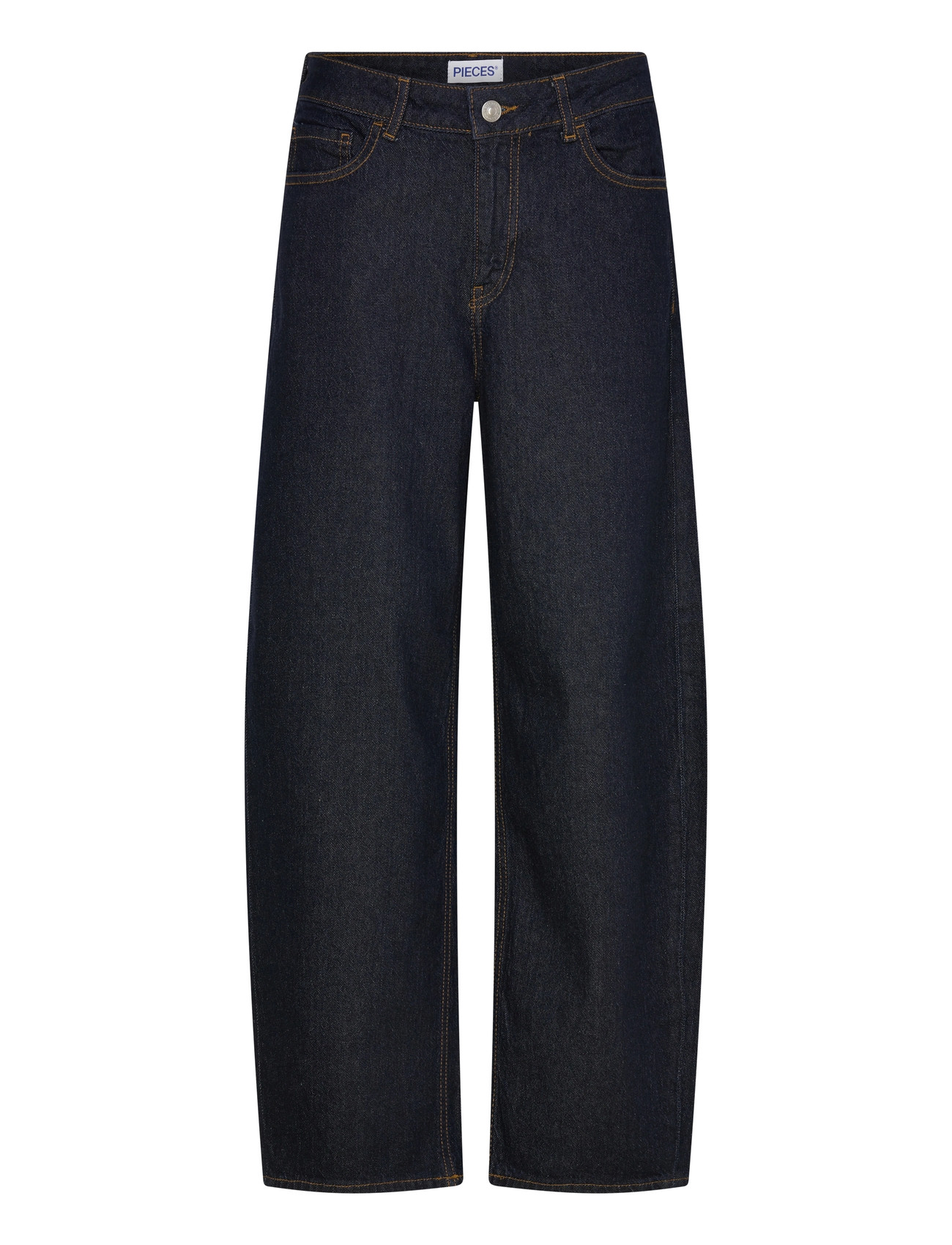 PIECES Pcgrace Mw Barrel Ank Jeans Noos Bc Navy - 27x30 - Damen