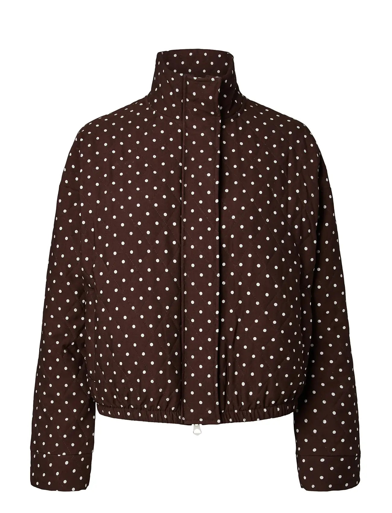 PIECES Pcfamilla Quilted Bomber Jacke Braun - L - Damen
