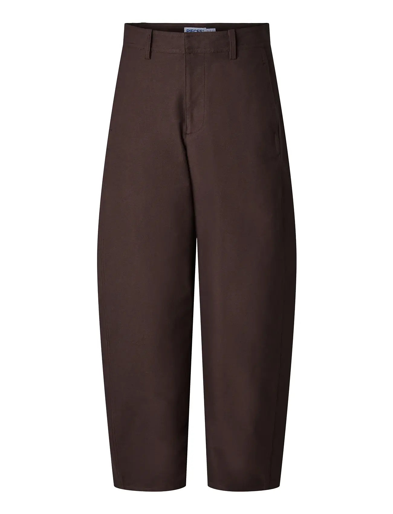 PIECES Pcrikke Hw Barrel Hosen Jrs Braun - XL - Damen