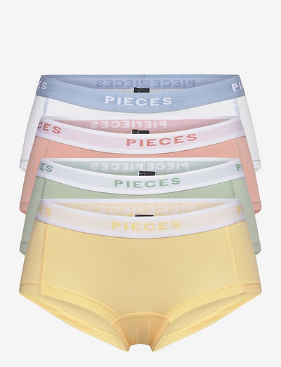 PCLOGO LADY 4 PACK SOLID  BC - briefs - jadeite