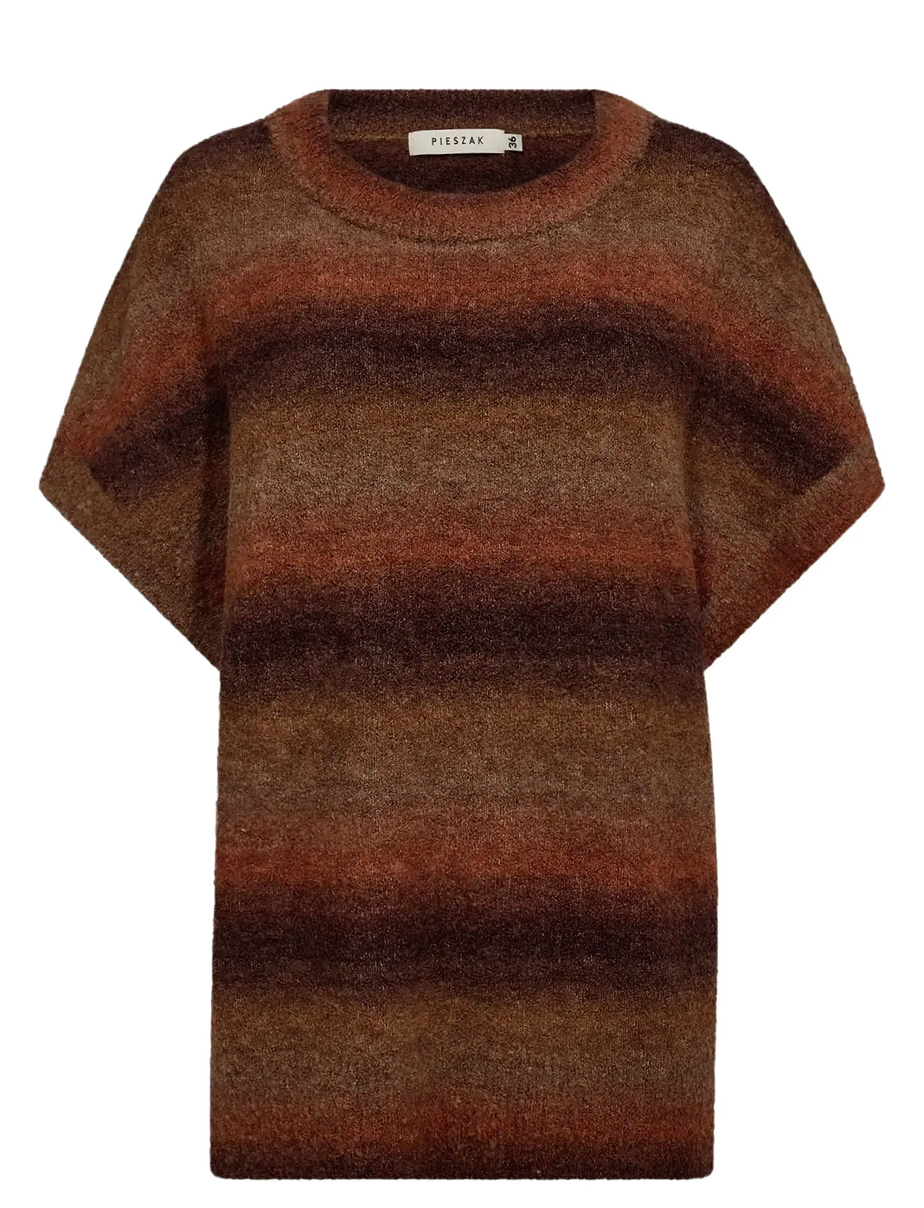 PIESZAK Pd-New Dew Oversize Ss Knit Braun - 36 - Damen