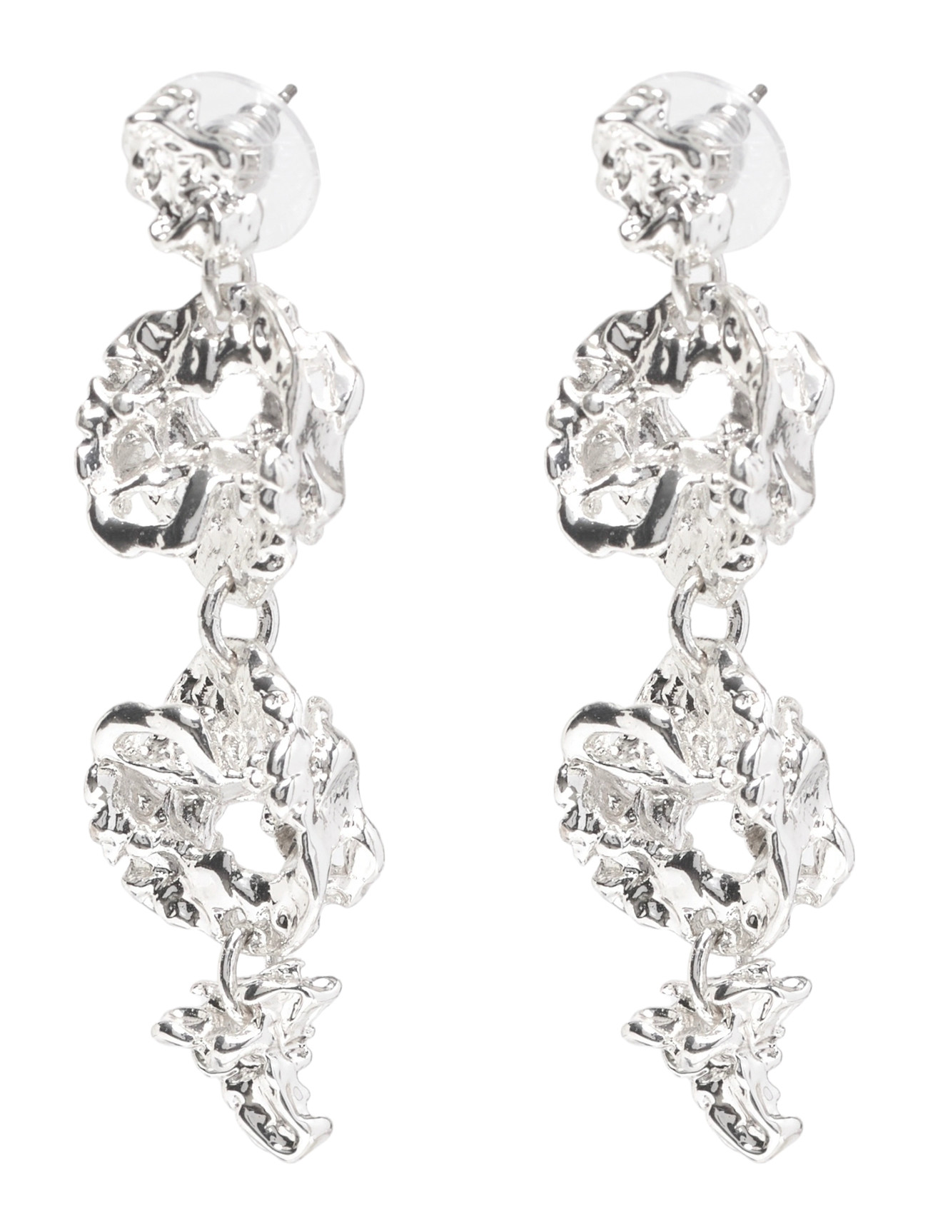 Pilgrim Act Earrings Silver-Plated, One Size, Silver, Earrings > Statement Earrings, Dame