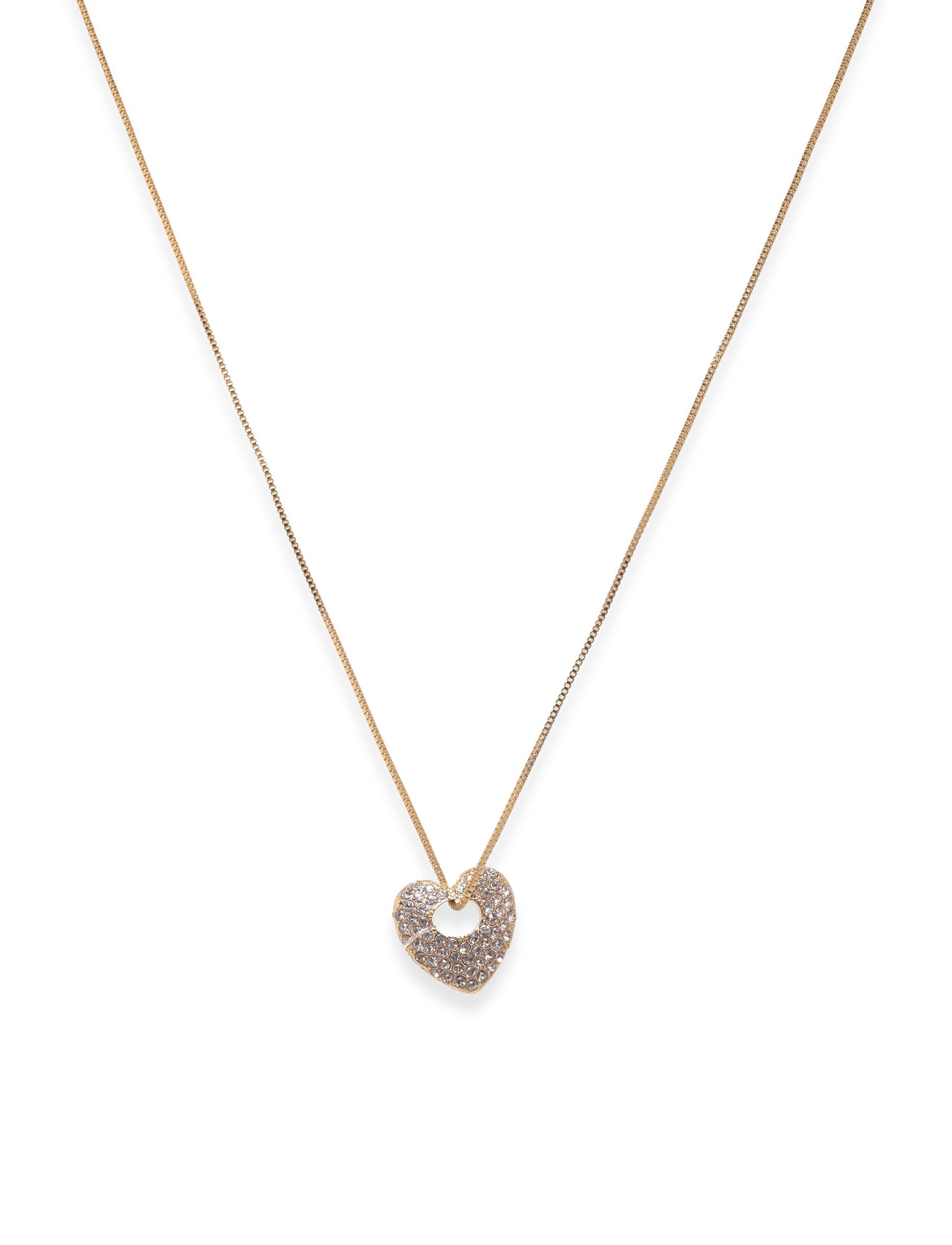 Pilgrim Dune Heart Necklace Gold-Plated, One Size, Gold, Halskæder > Smukke Halskæder, Dame