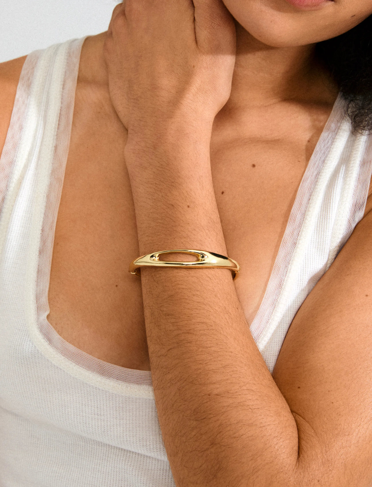 Pilgrim Free Bangle Gold-Plated, One Size, Gold, Armbånd > Armringe, Dame