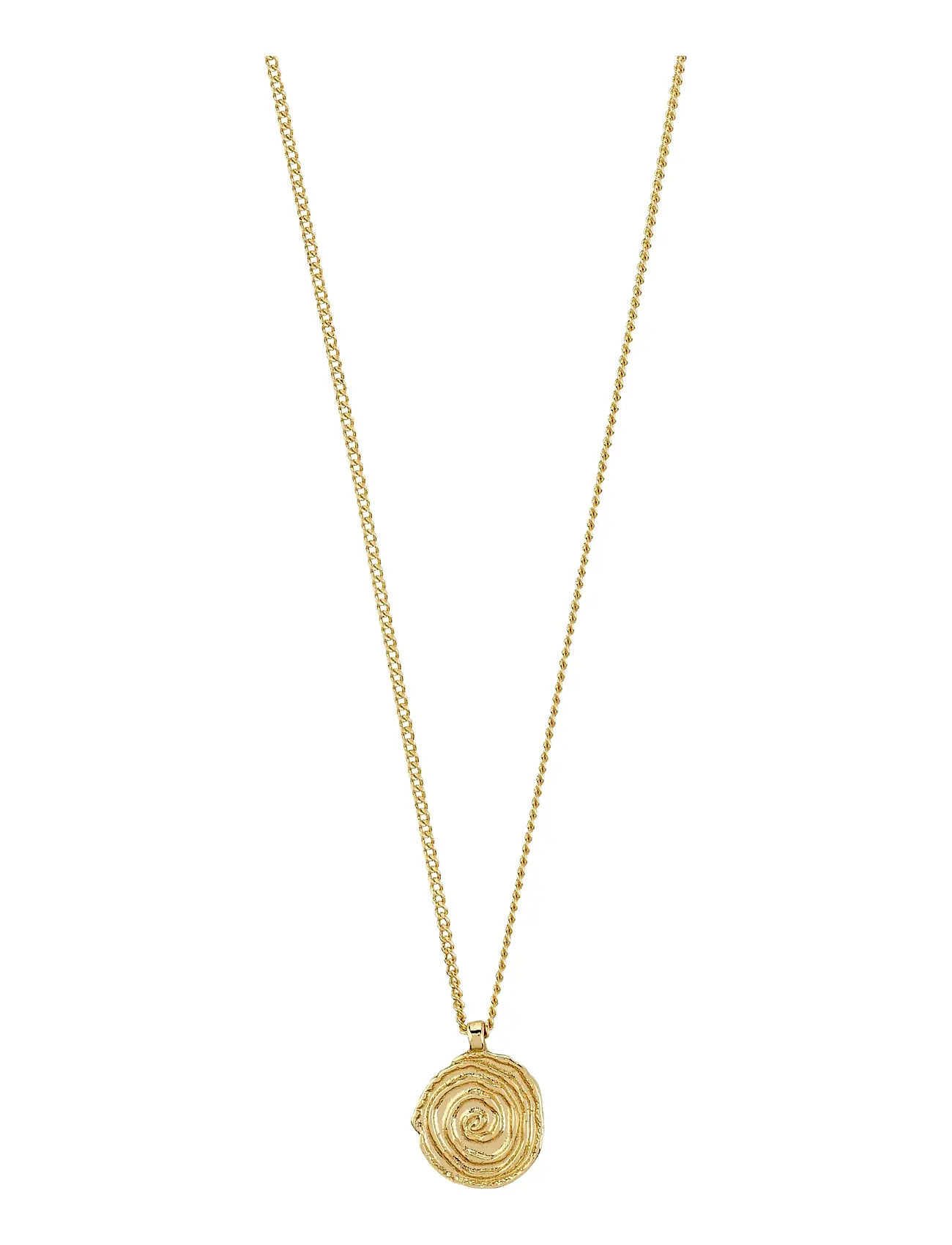 PILGRIM Air Coin Kette Gold-Plated Gold - One Size - Damen