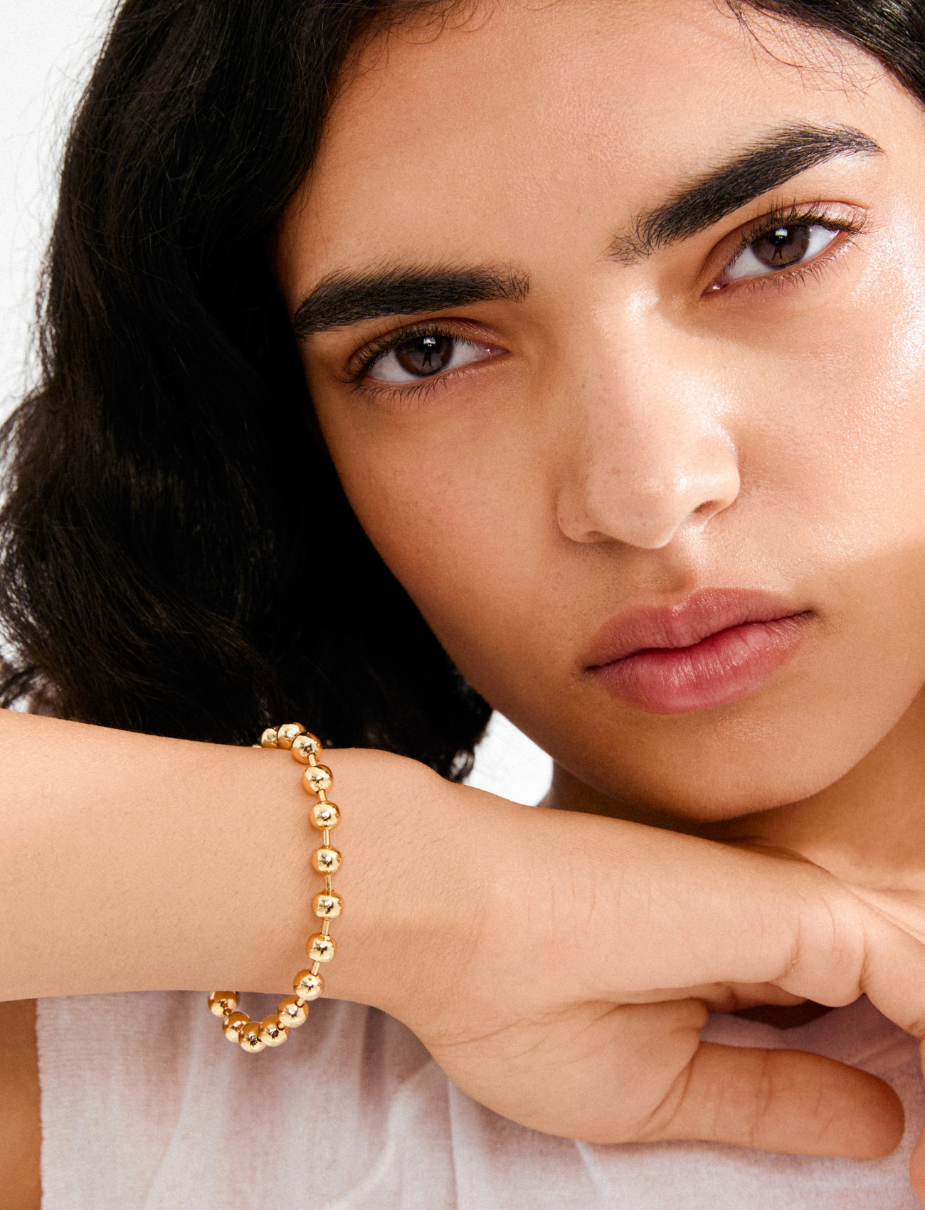 Pilgrim Air Bracelet Gold-Plated, One Size, Gold, Armbånd > Perlearmbånd, Dame
