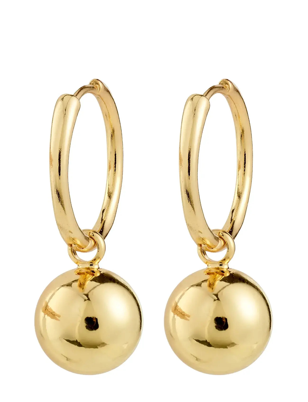 PILGRIM Air Hoop Ohrringe Gold-Plated Gold - One Size - Damen