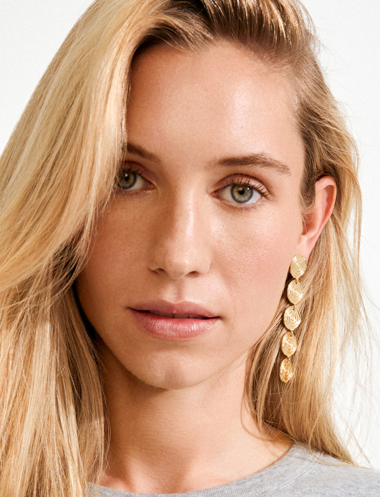 Pilgrim Air Earrings Gold-Plated, One Size, Gold, Earrings > Statement Earrings, Dame