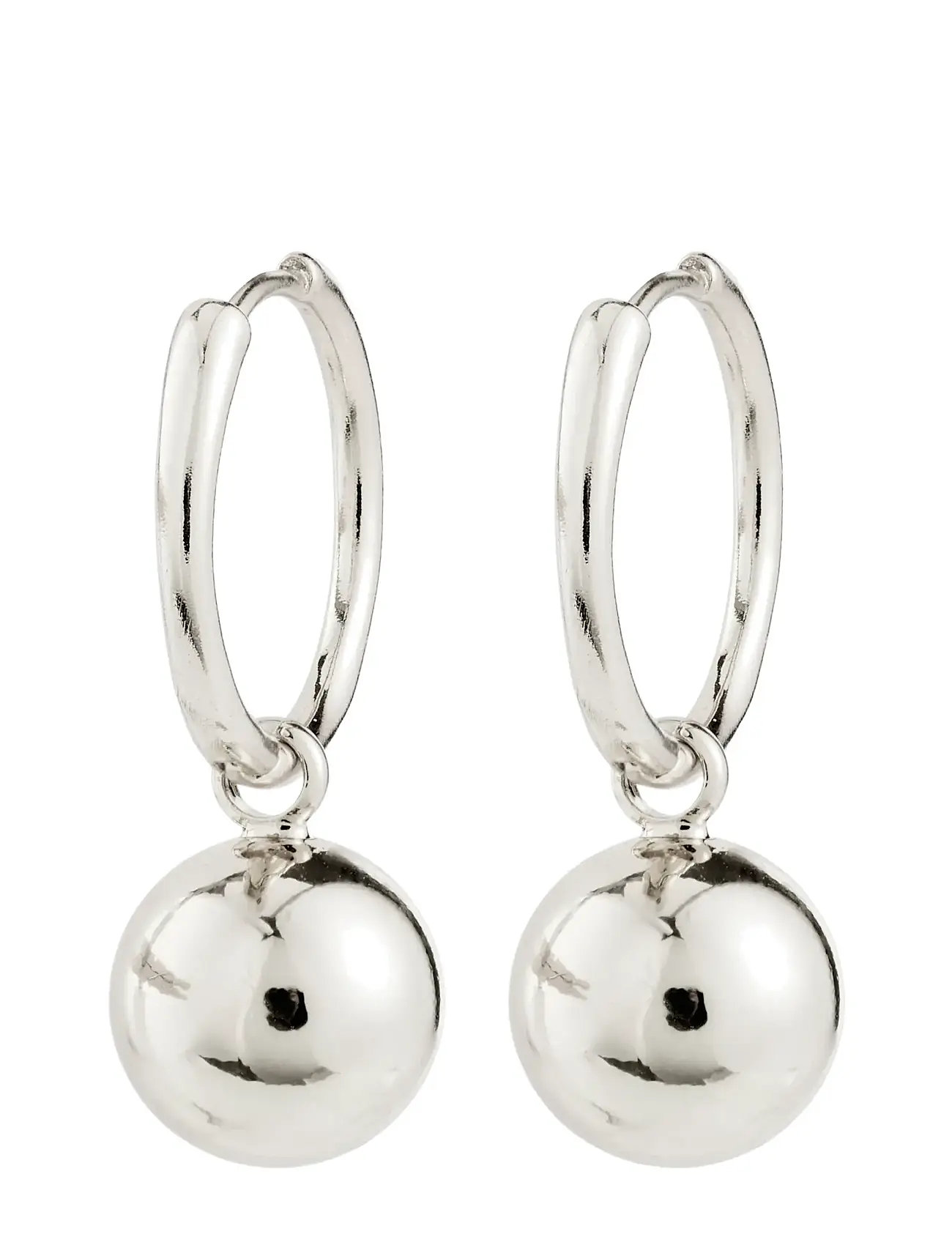 PILGRIM Air Hoop Ohrringe Silber-Plated Silber - One Size - Damen
