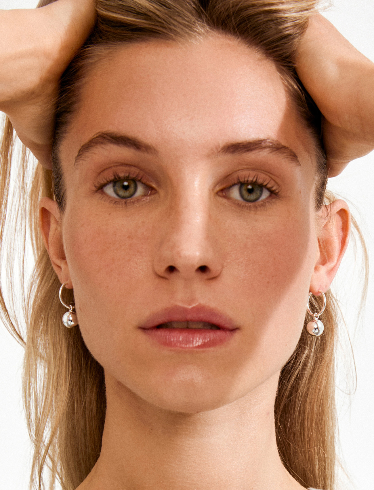 Pilgrim Air Hoop Earrings Silver-Plated, One Size, Silver, Øreringe > Creoler, Dame