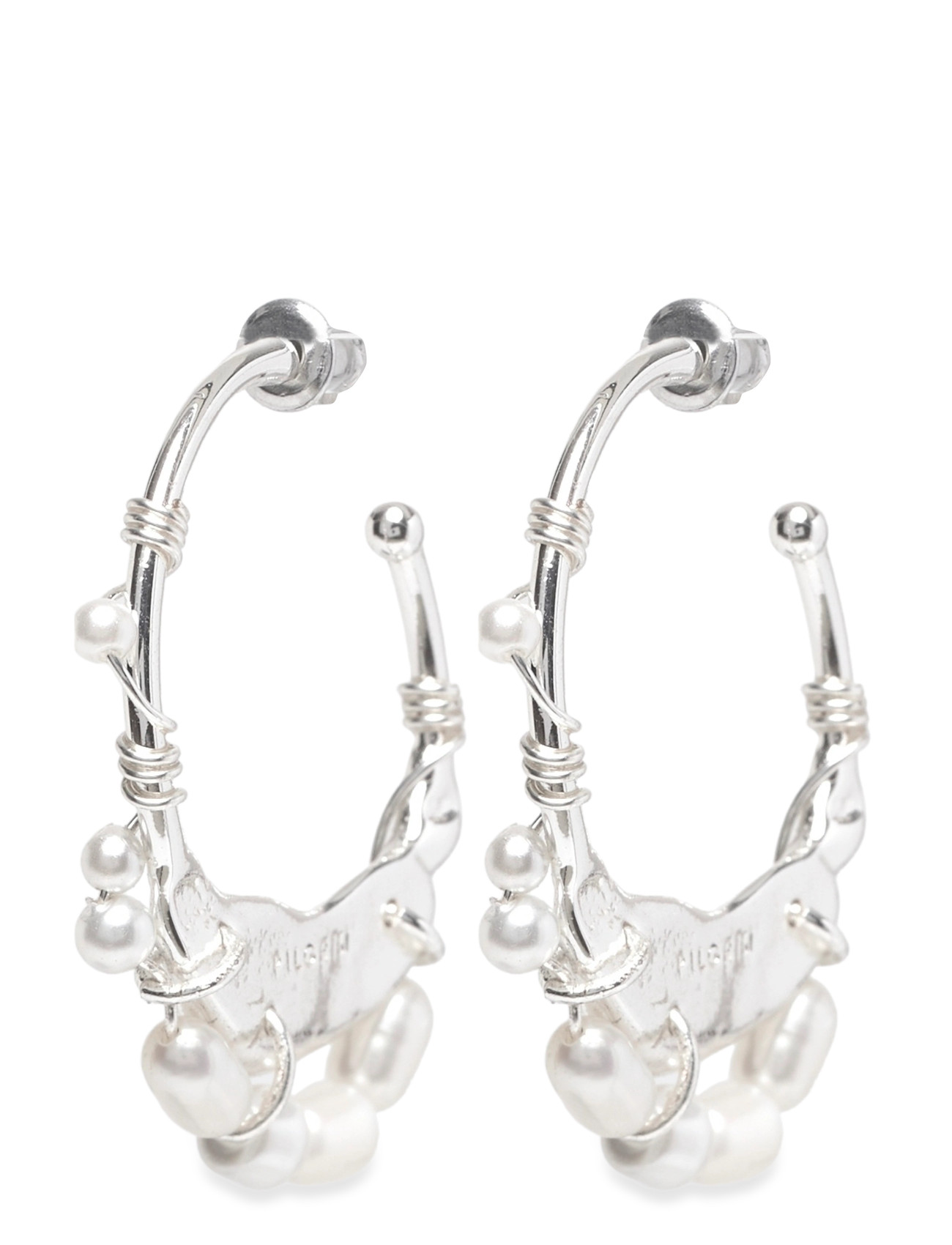 PILGRIM Focus Hoop Ohrringe Silber-Plated Silber - One Size - Damen