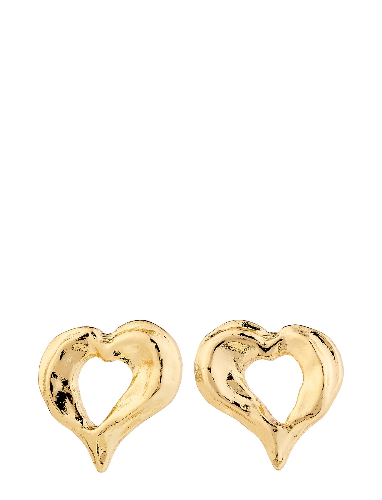 PILGRIM Tide Heart Ohrringe Gold-Plated Gold - One Size - Damen