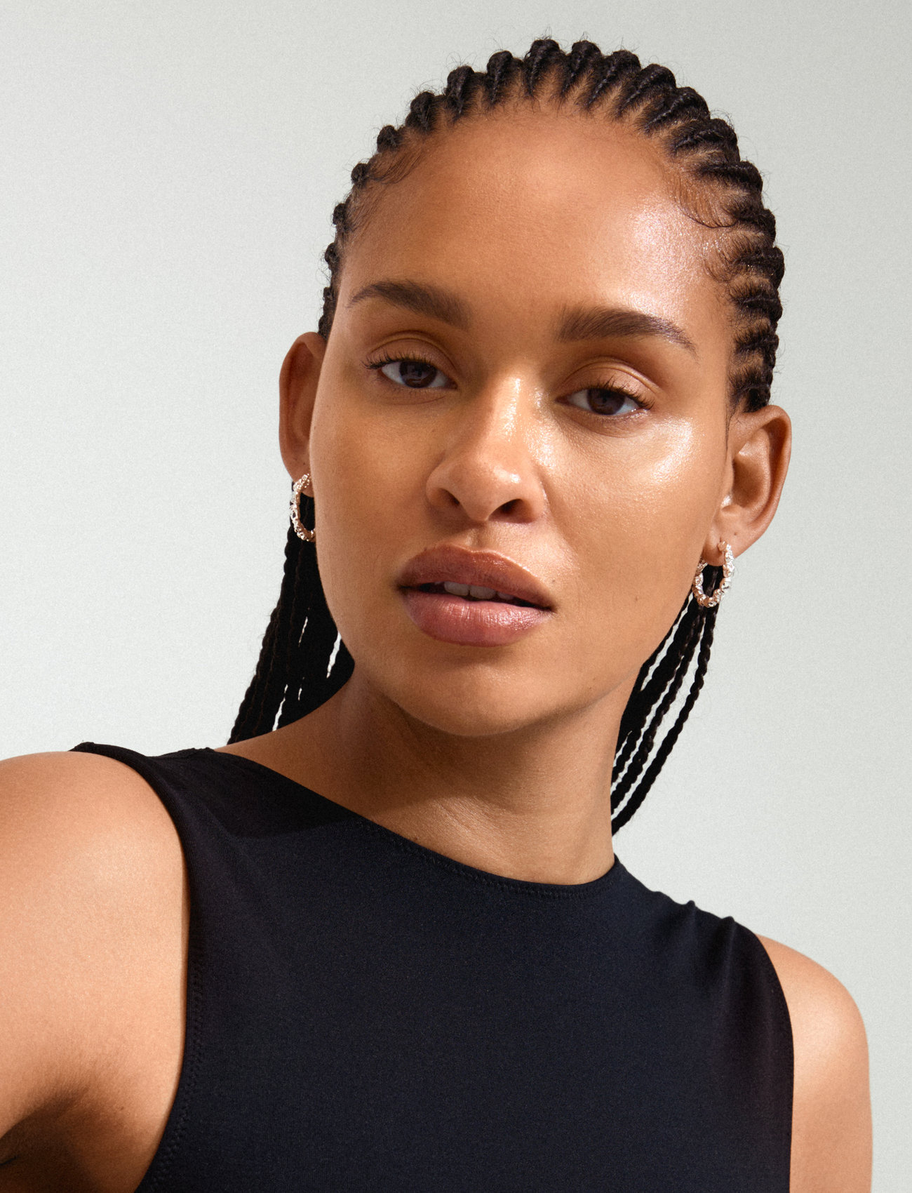 Pilgrim Tide Hoop Earrings Silver-Plated, One Size, Silver, Øreringe > Creoler, Dame