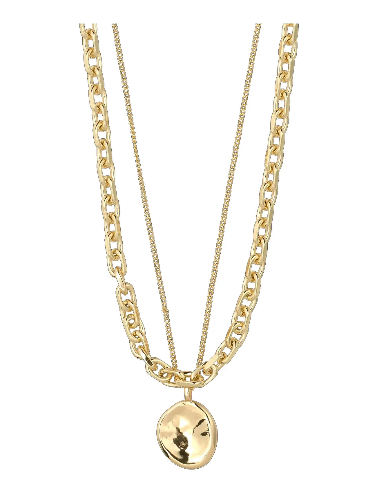 PILGRIM Sparkle Kette 2-In-1 Set, Gold-Plated Gold - One Size - Damen