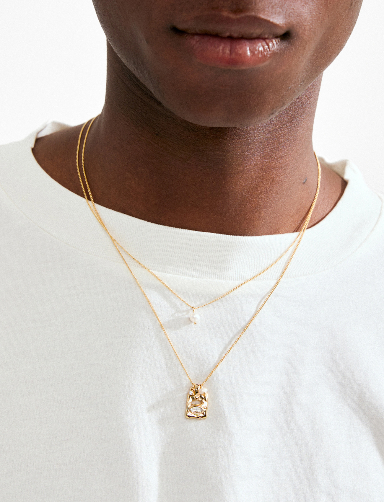 Pilgrim Fire Necklace 2-In-1 Set, Gold-Plated, One Size, Gold, Halskæder > Statement-Halskæder, Dame