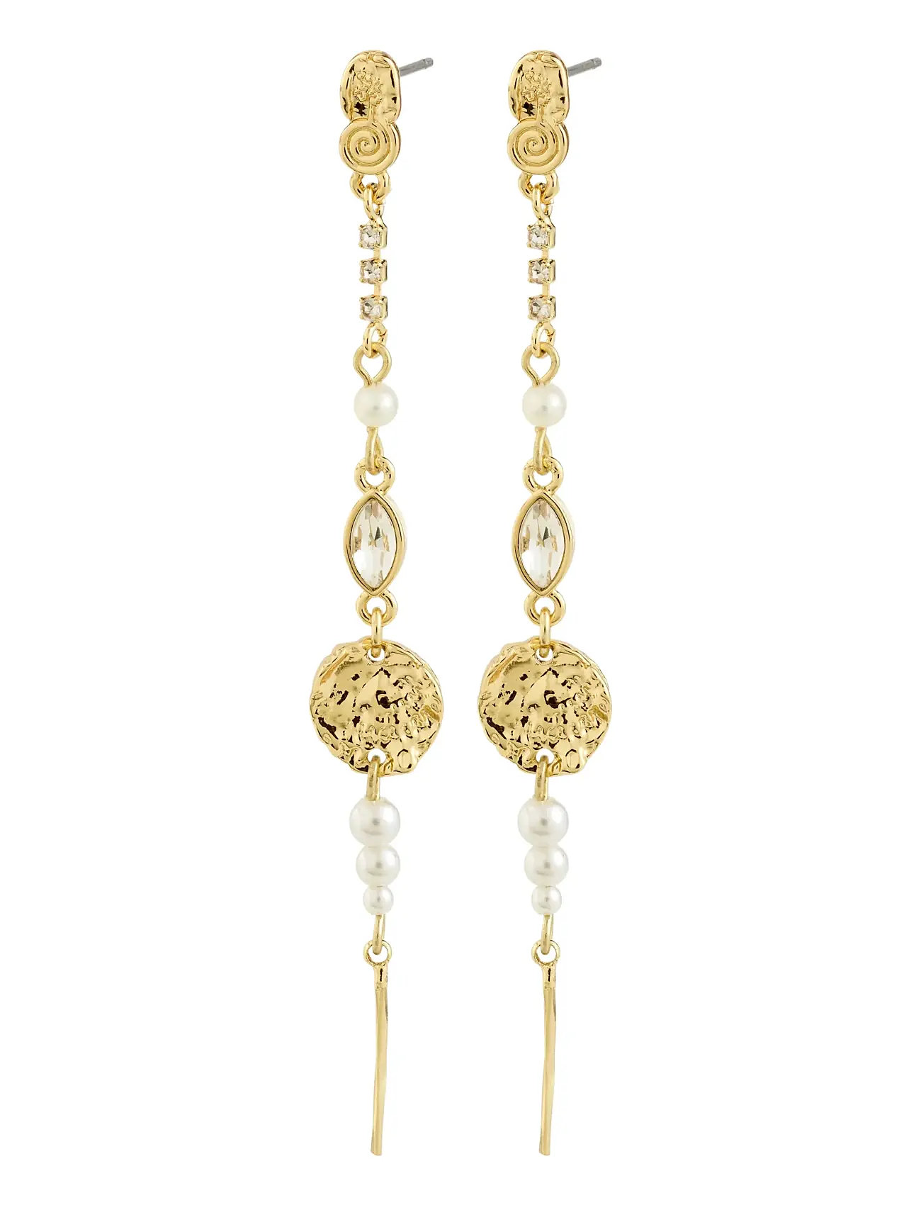 PILGRIM Fire Ohrringe Gold-Plated Gold - One Size - Damen
