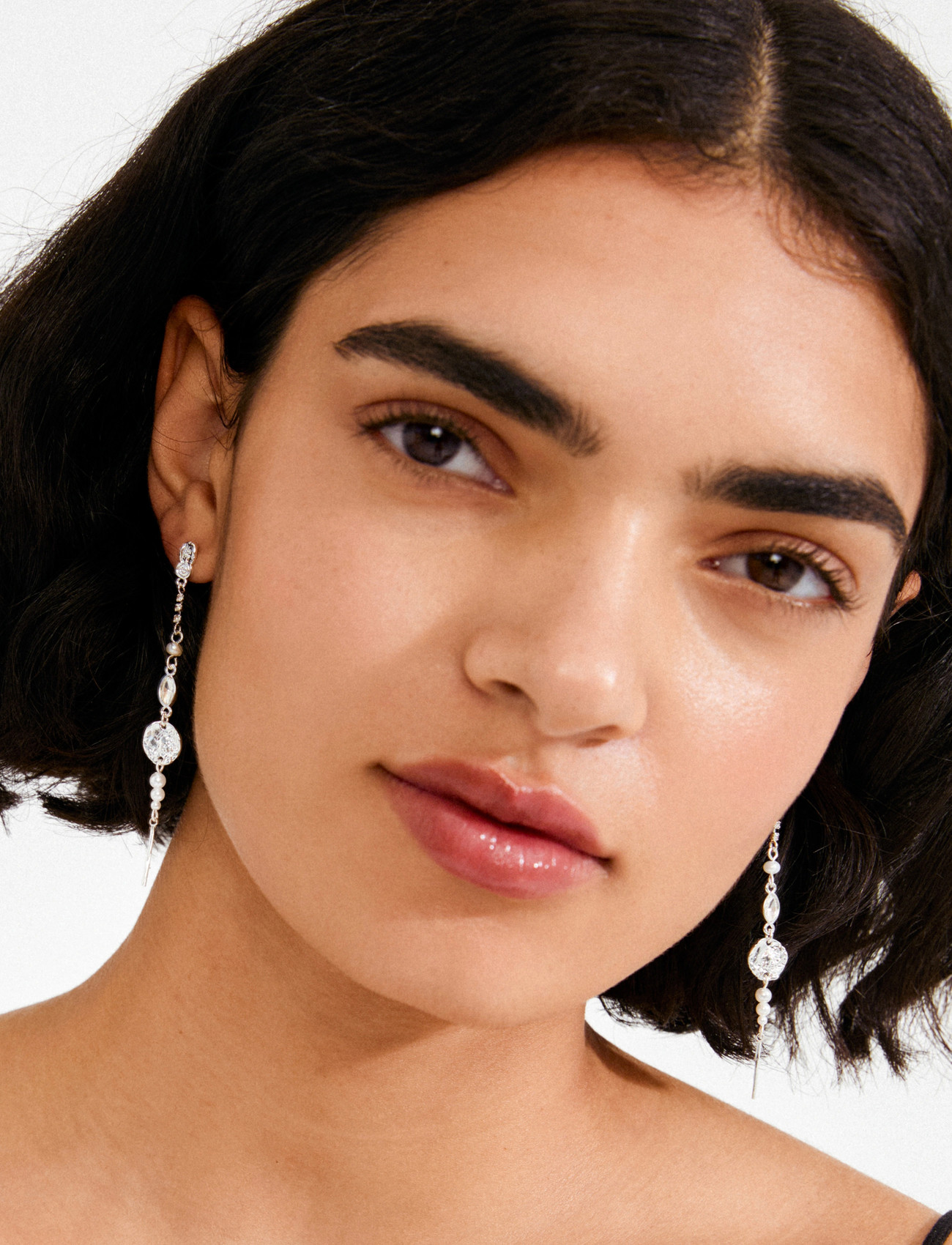 Pilgrim Fire Earrings Silver-Plated, One Size, Silver, Øreringe > Øreringe Med Vedhæng, Dame