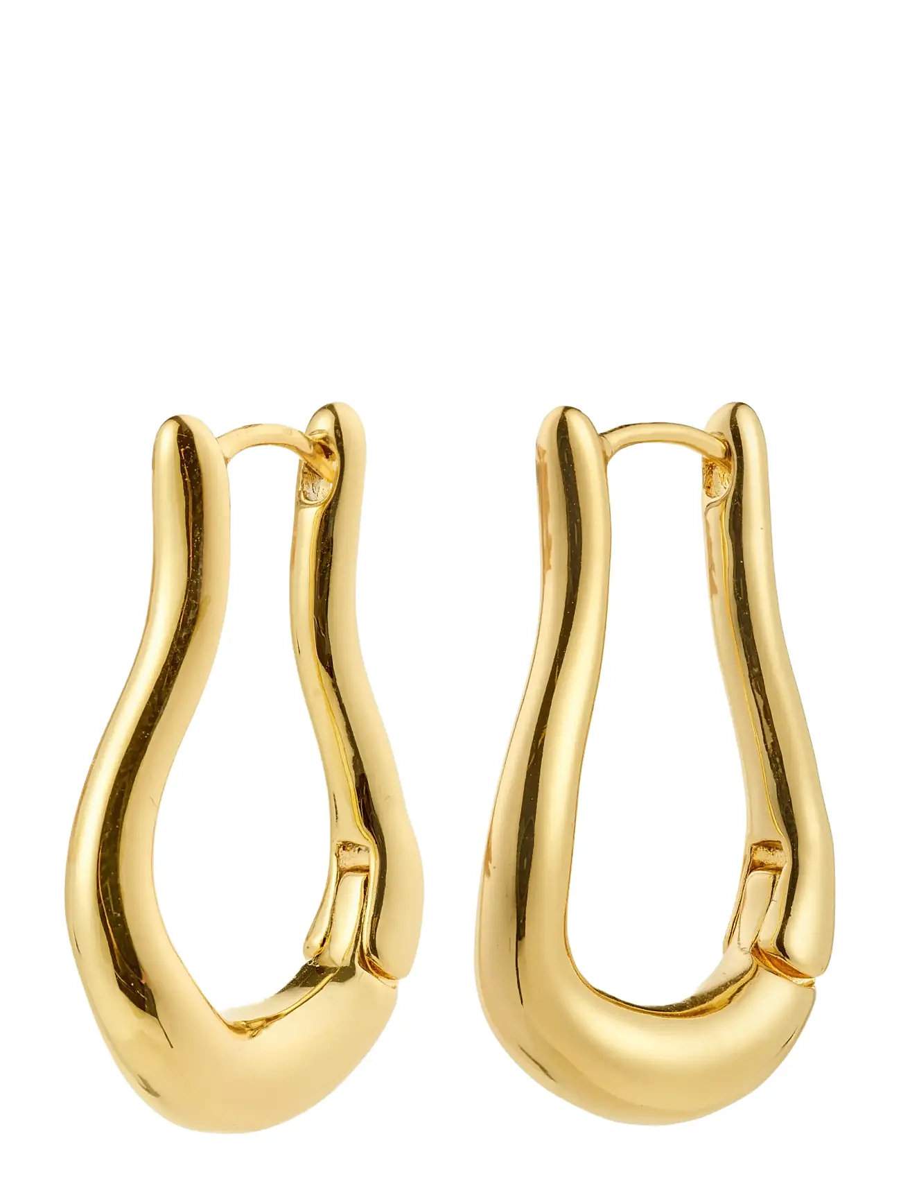 PILGRIM Unfold Hoops Gold-Plated Gold - One Size - Damen