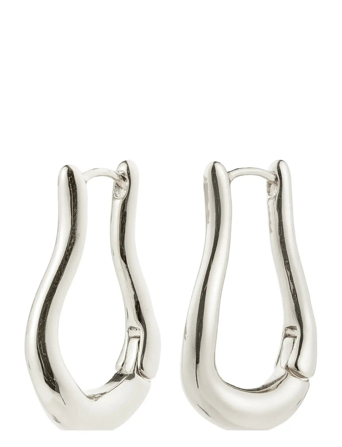PILGRIM Unfold Hoops Silber-Plated Silber - One Size - Damen