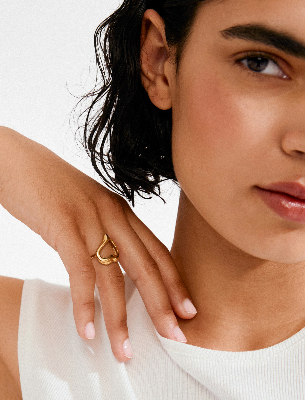 Pilgrim Iris Ring Gold-Plated, One Size, Gold, Smykker > Ringe, Dame