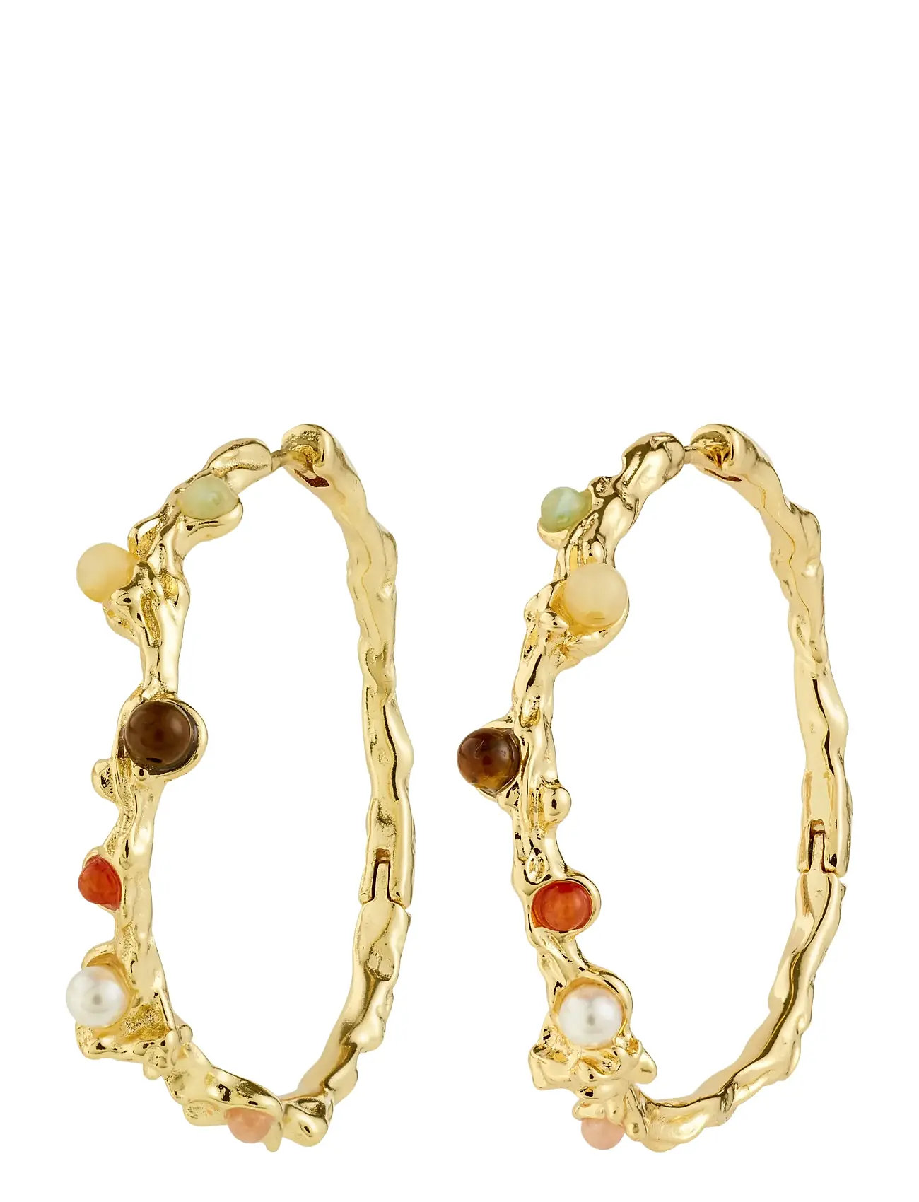 PILGRIM Iris Hoop Ohrringe Gold-Plated Gold - One Size - Damen