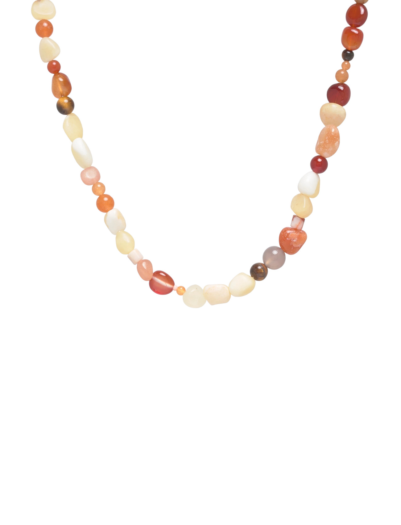 PILGRIM Iris Kette Silber-Plated/Multi Braun - One Size - Damen