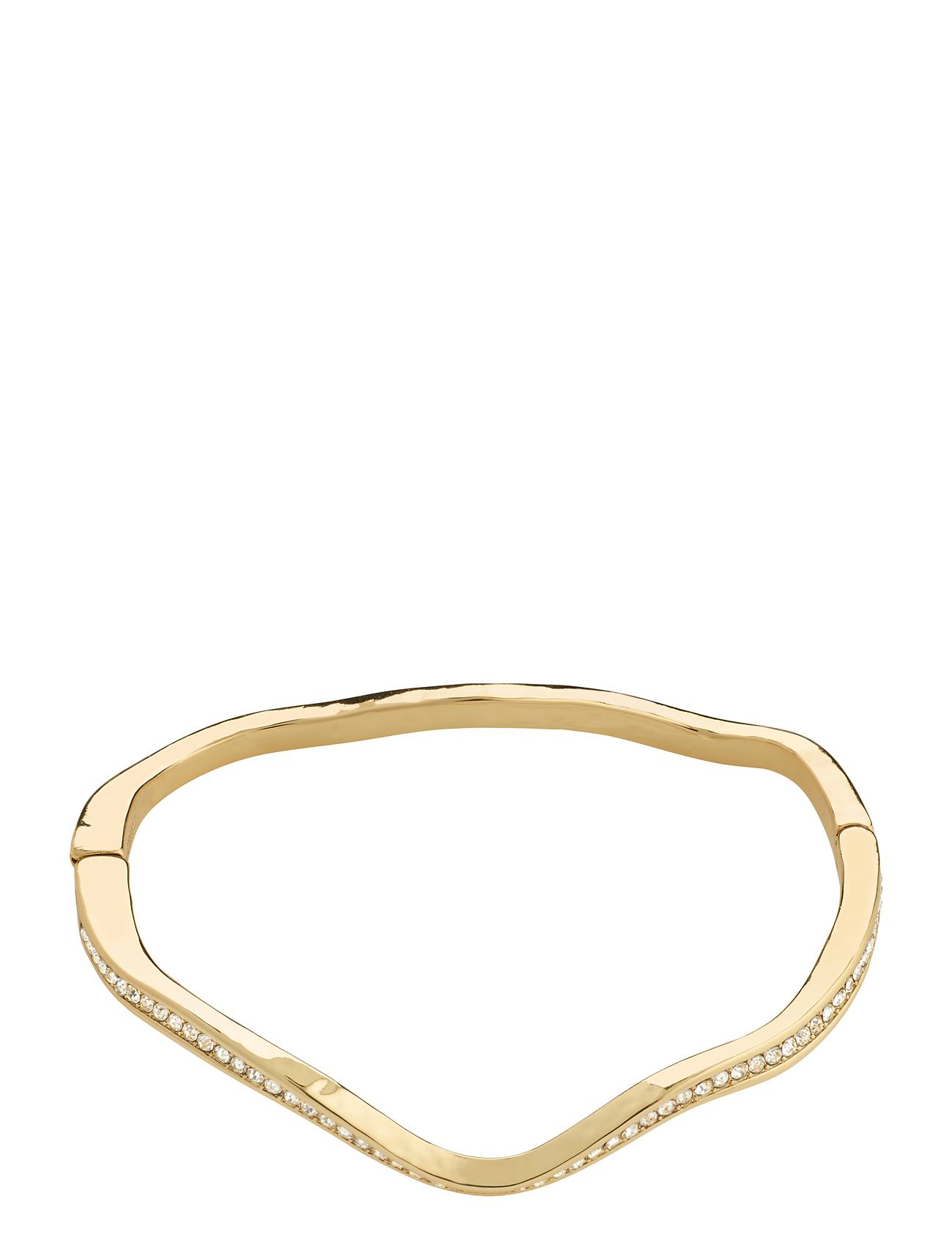 True Recycled Wavy Bangle Gold Pilgrim