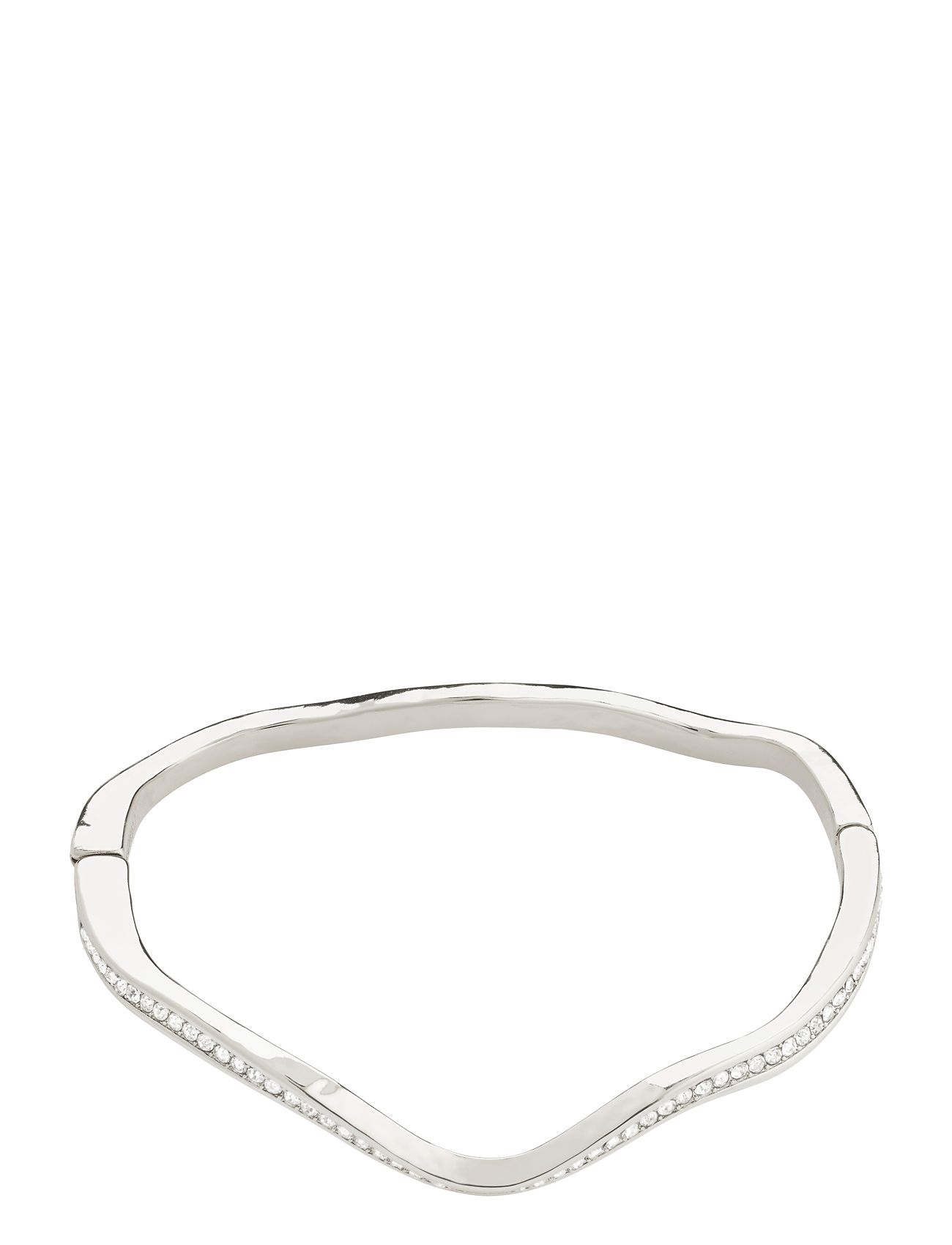 True Recycled Wavy Bangle Silver Pilgrim