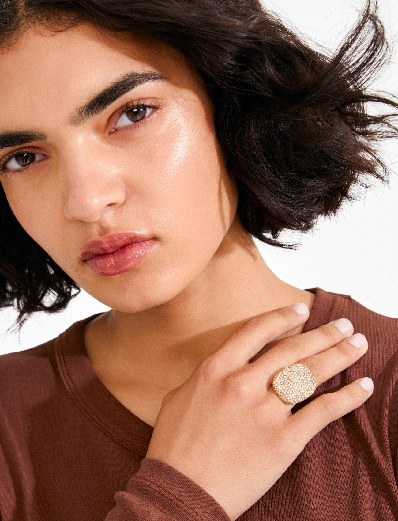 Pilgrim Ember Ring Gold-Plated, One Size, Gold, Smykker > Ringe, Dame