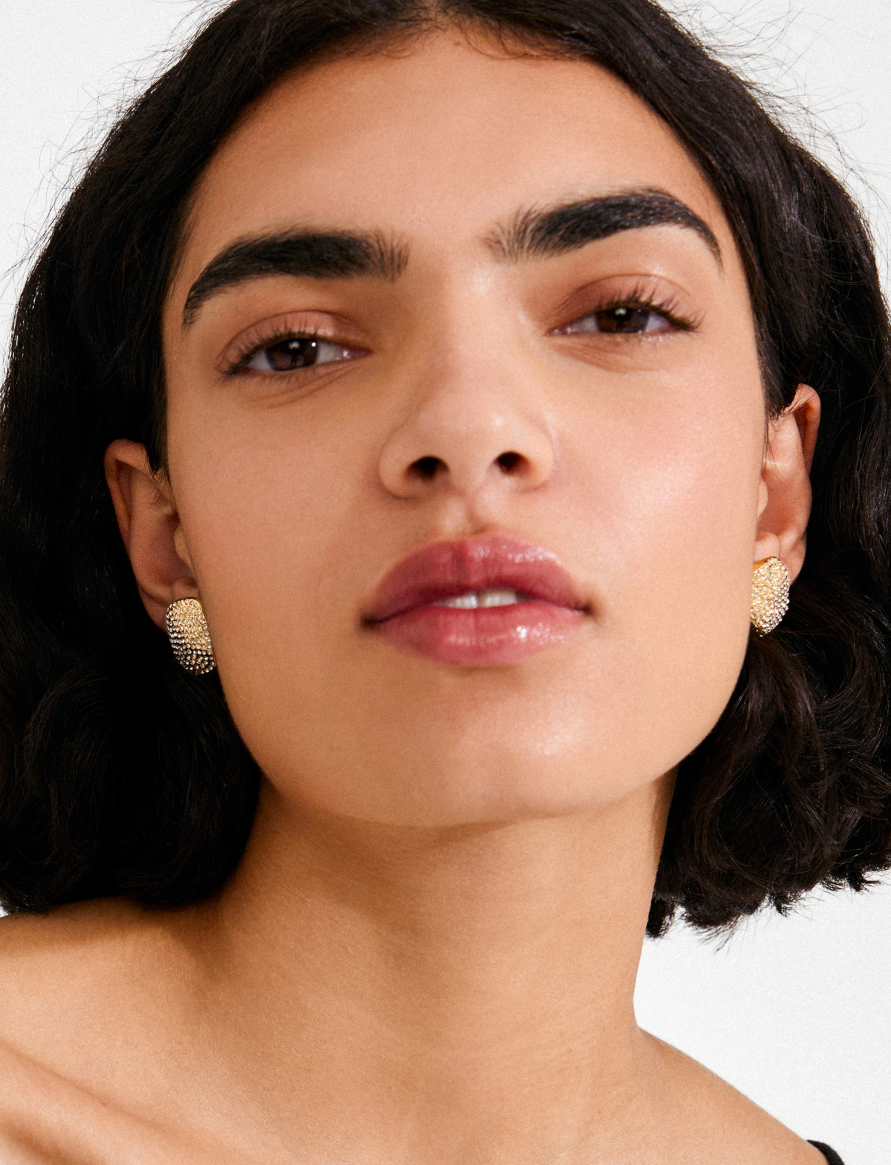 Pilgrim Ember Earrings Gold-Plated, One Size, Gold, Øreringe > Ørestikker, Dame