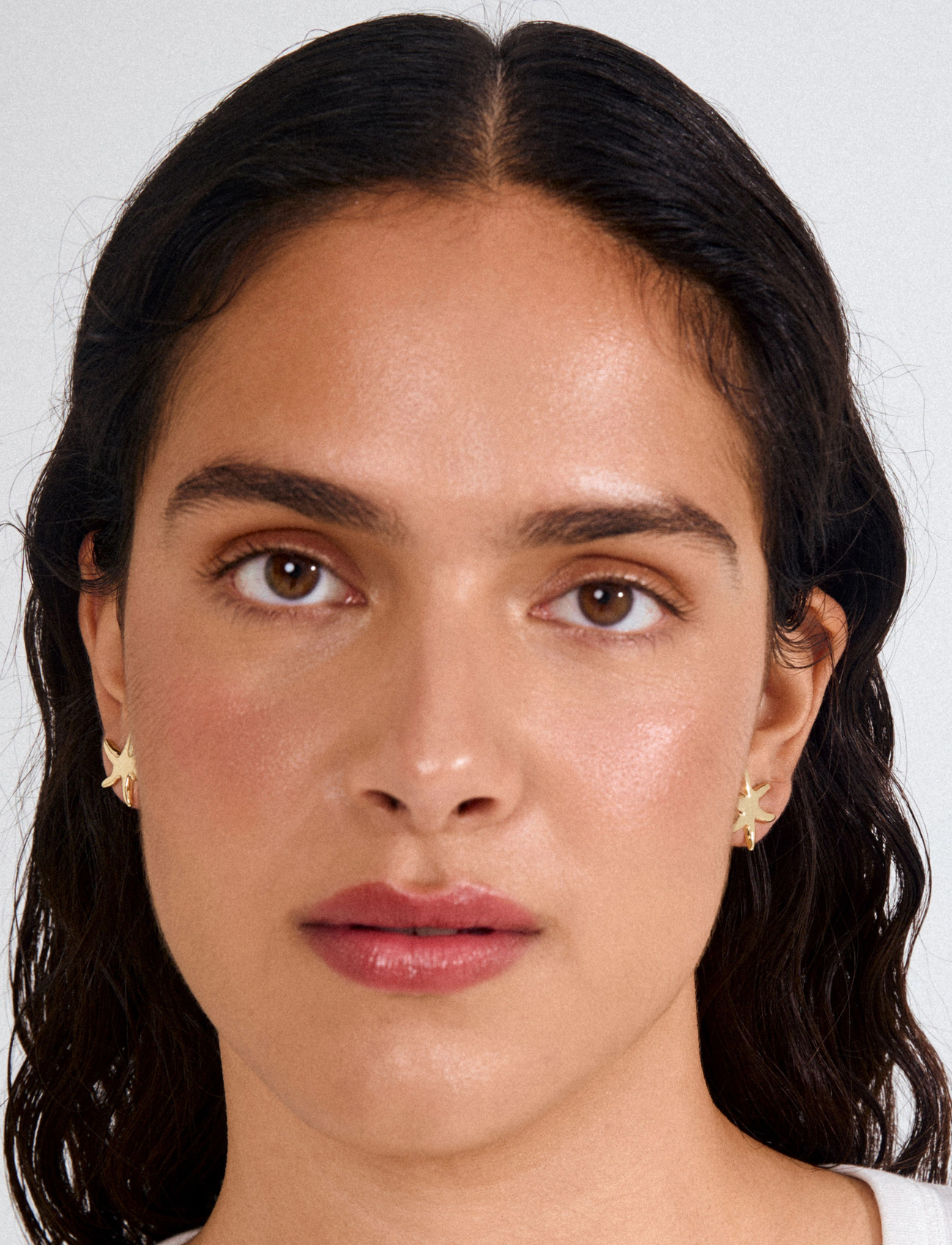 Pilgrim Prism Earrings Gold-Plated, One Size, Gold, Øreringe > Ørestikker, Dame