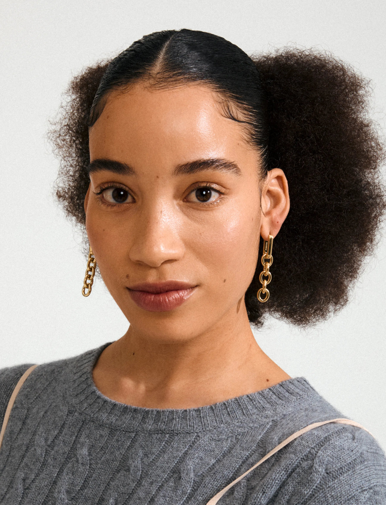 Pilgrim Phase Earrings Gold-Plated, One Size, Gold, Øreringe > Øreringe Med Vedhæng, Dame