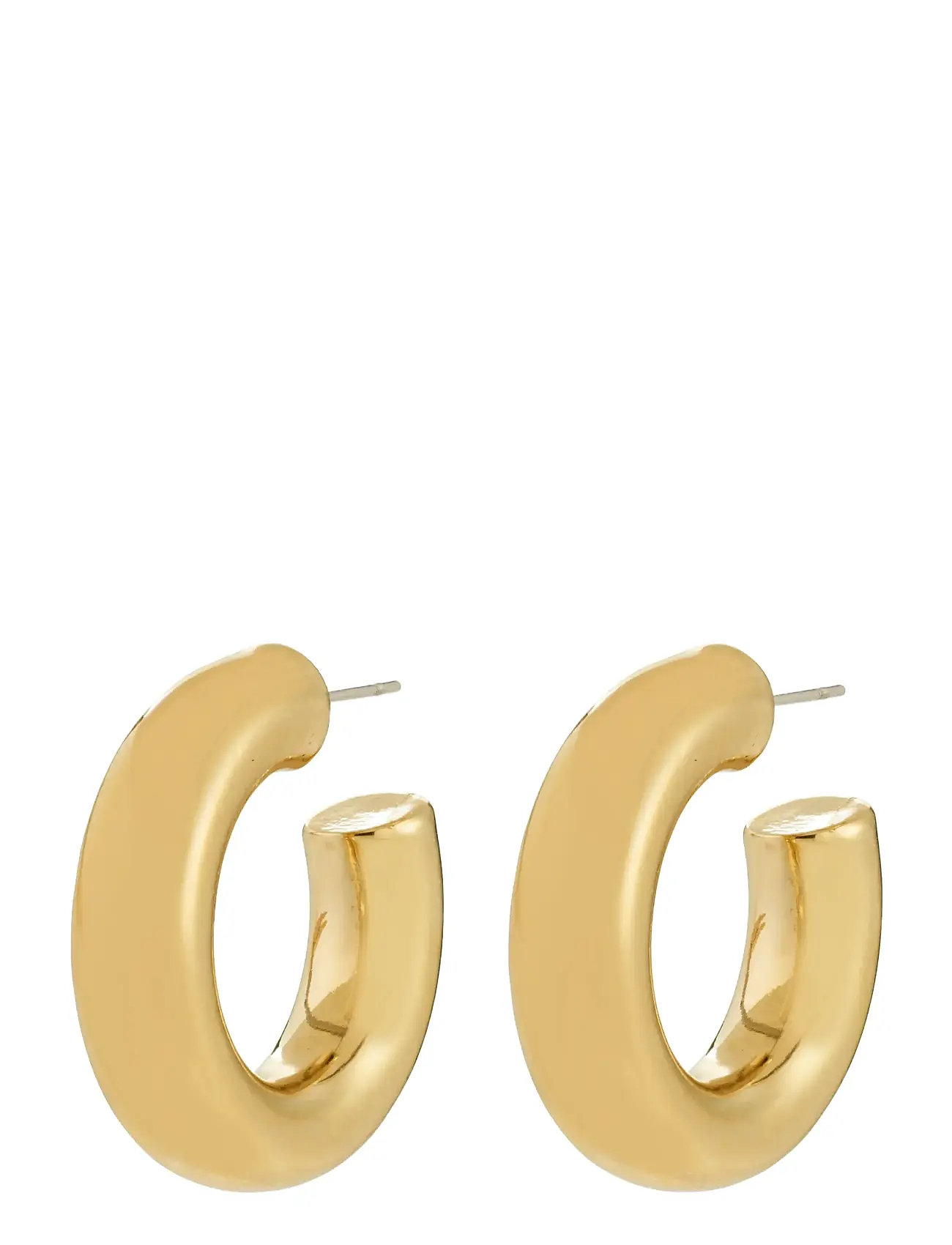 PILGRIM Phase Medium Hoops Gold-Plated Gold - One Size - Damen