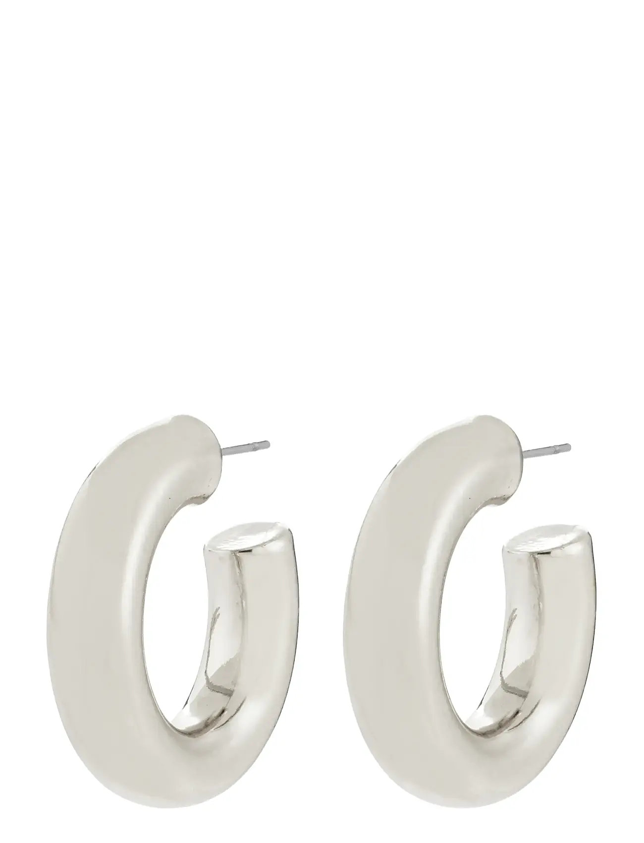 PILGRIM Phase Large Hoops Silber-Plated Silber - One Size - Damen
