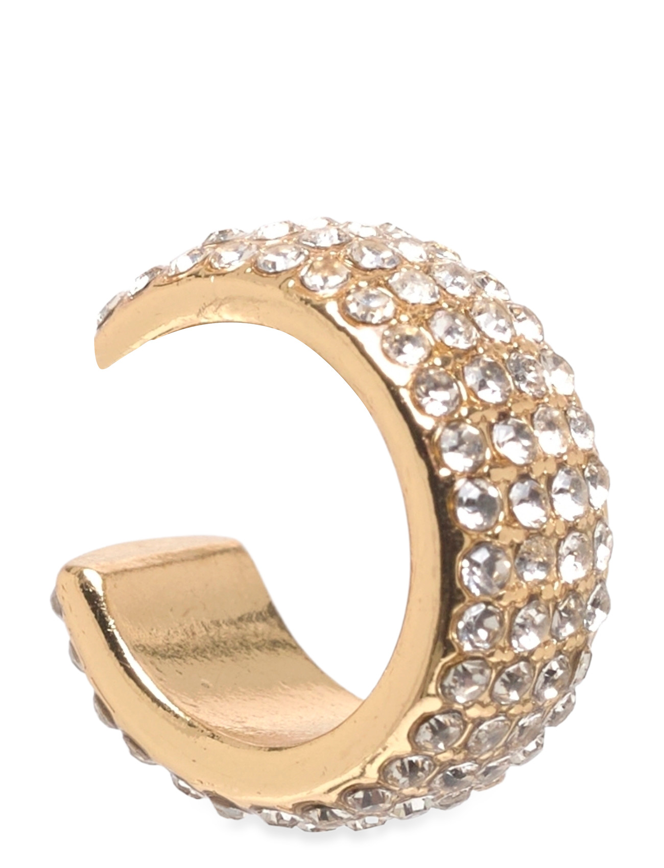 Pilgrim Matylda Crystal Cuff Earring Gold-Plated, One Size, Gold, Øreringe > Ear Cuffs, Dame