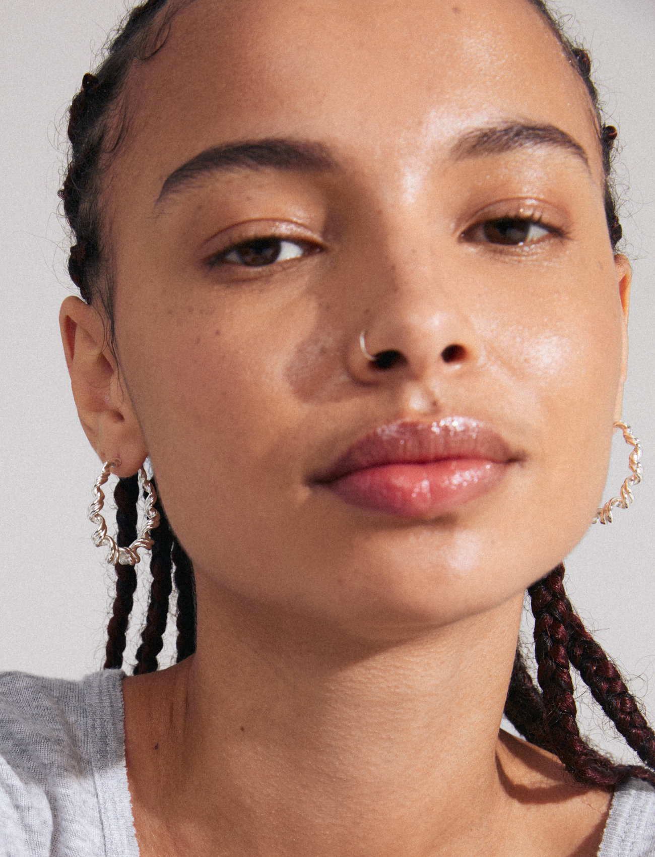 Pilgrim Larisa Earrings Silver-Plated, One Size, Silver, Øreringe > Creoler, Dame