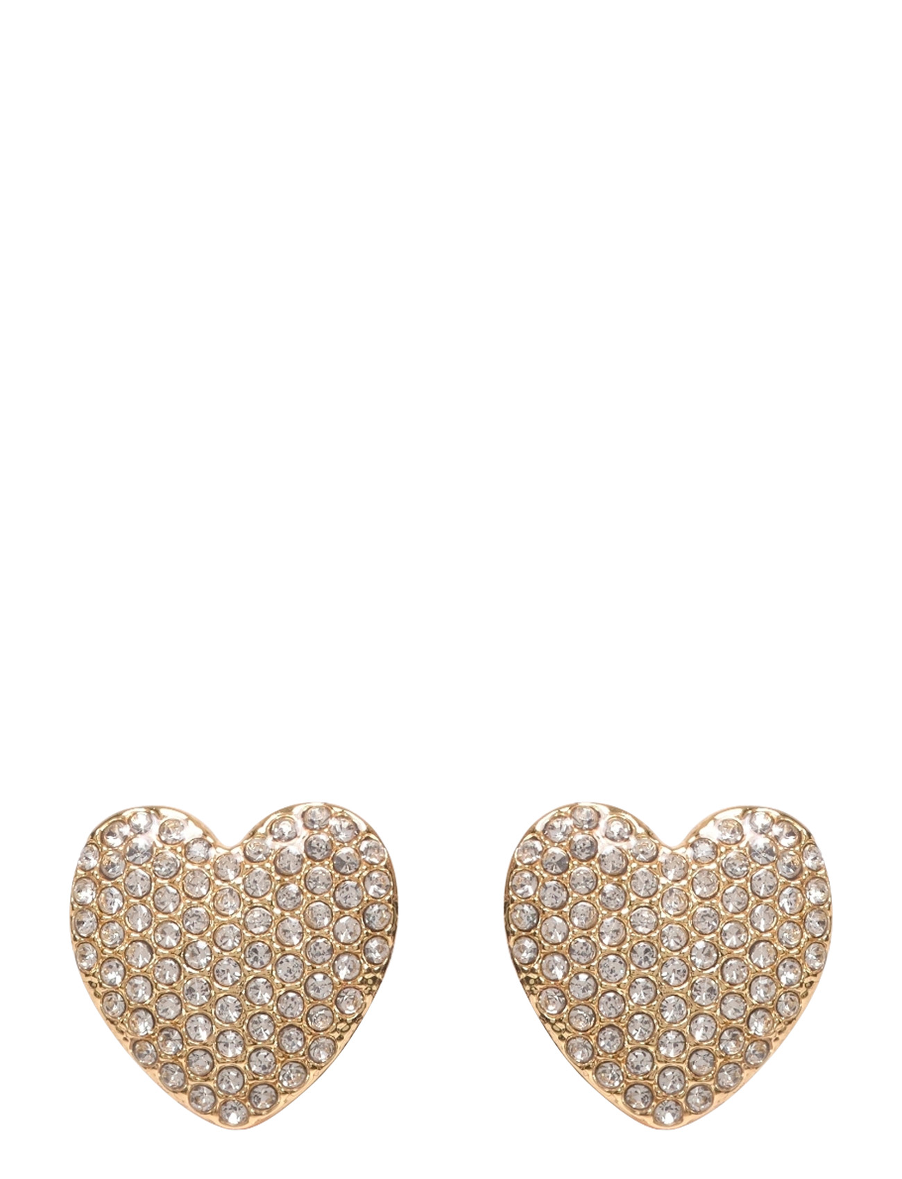 Pilgrim Dune Heart Earrings Gold-Plated, One Size, Gold, Øreringe > Ørestikker, Dame