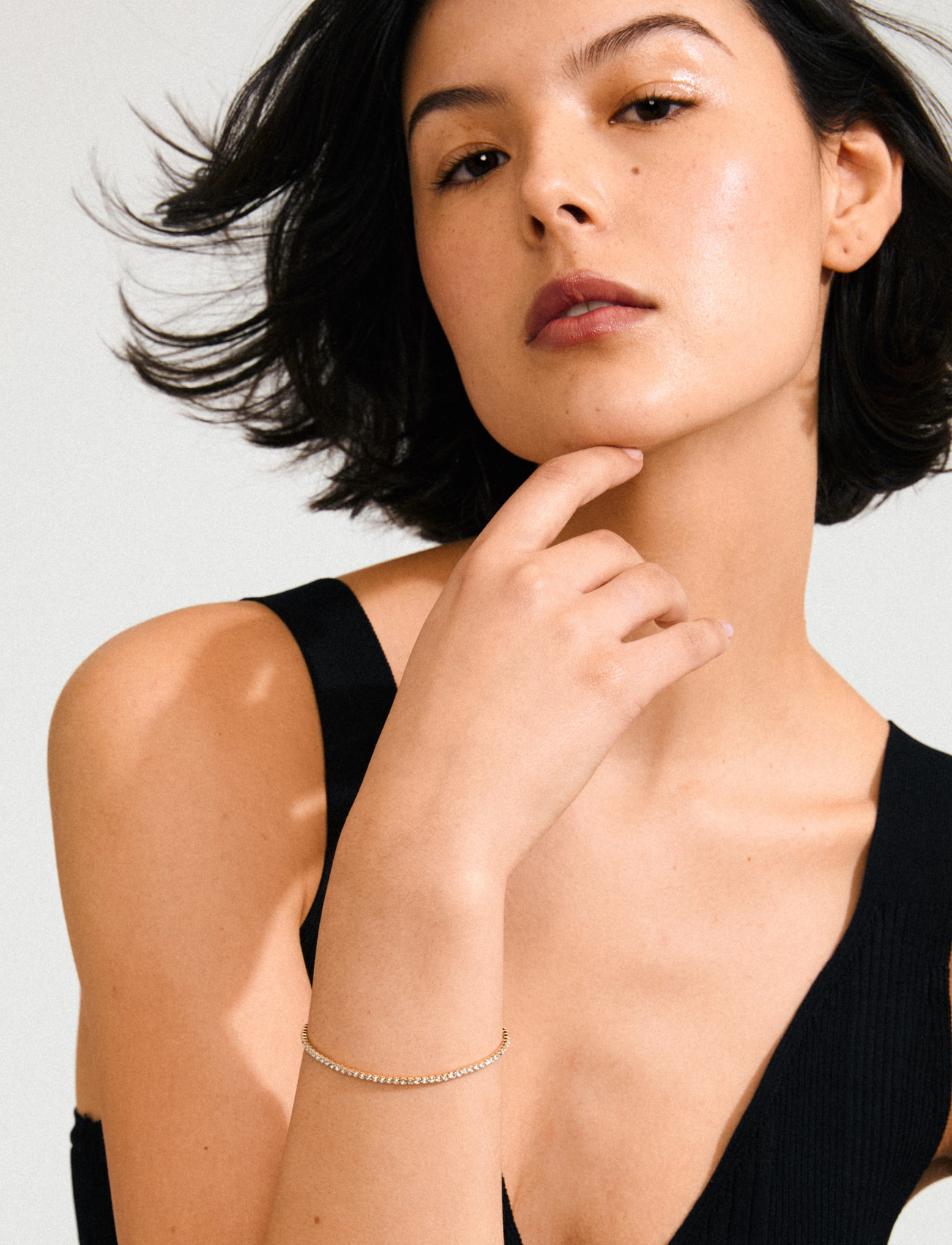 Pilgrim Arash Crystal Bracelet Gold-Plated, One Size, Gold, Armbånd > Kædearmbånd, Dame