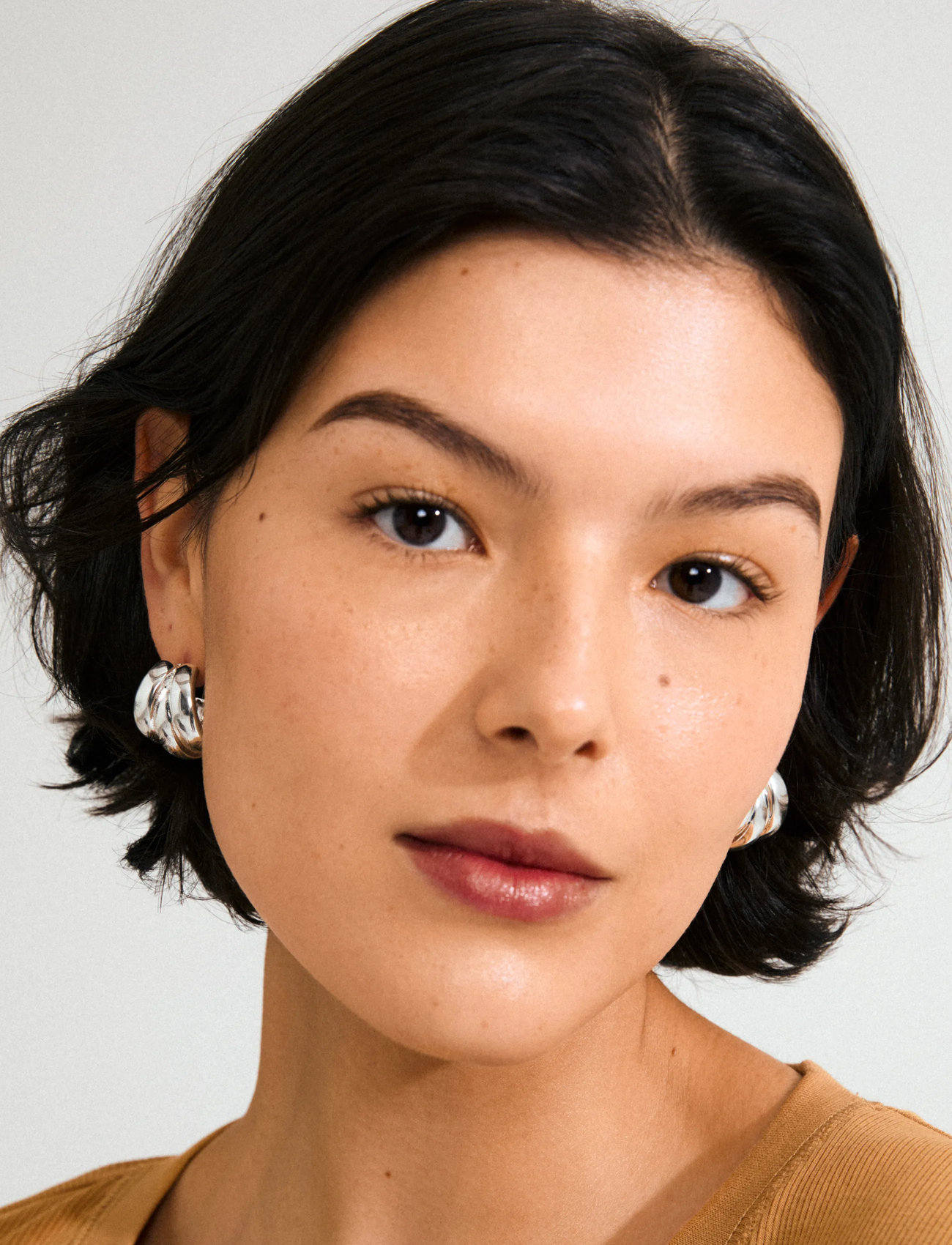 Pilgrim Damia Earrings Silver-Plated, One Size, Silver, Øreringe > Creoler, Dame