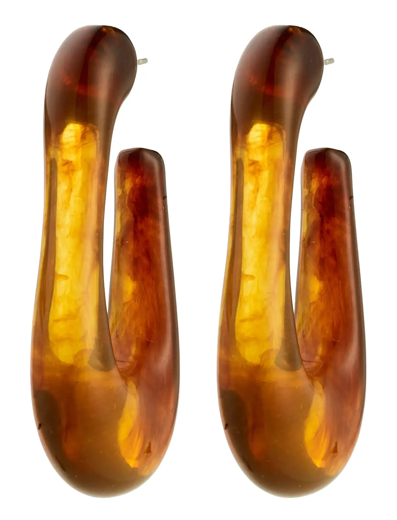 Pilgrim Elijah Earrings Brown, One Size, Brown, Øreringe > Creoler, Dame