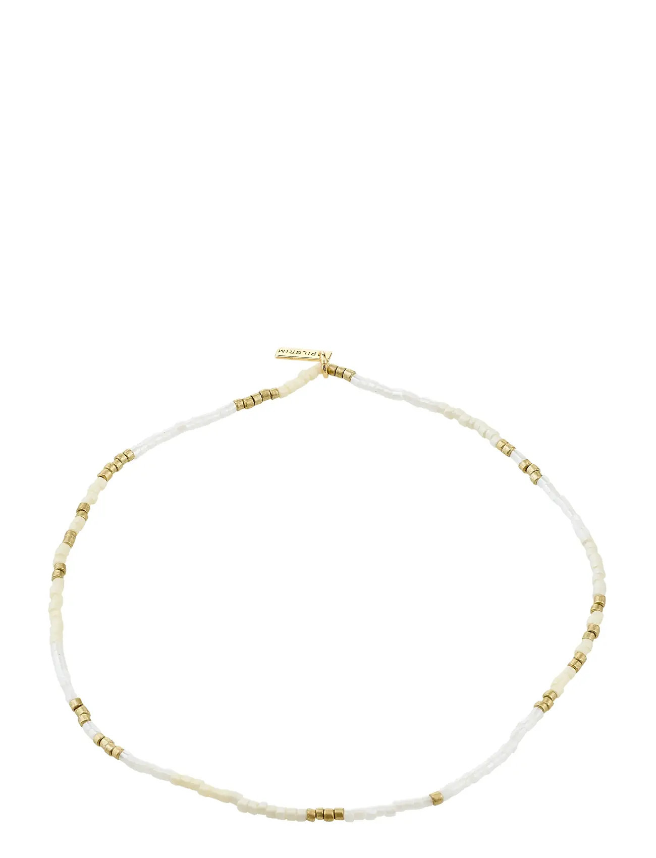 PILGRIM Alison Ankle Chain Weiß, Gold-Plated Weiß - One Size - Damen