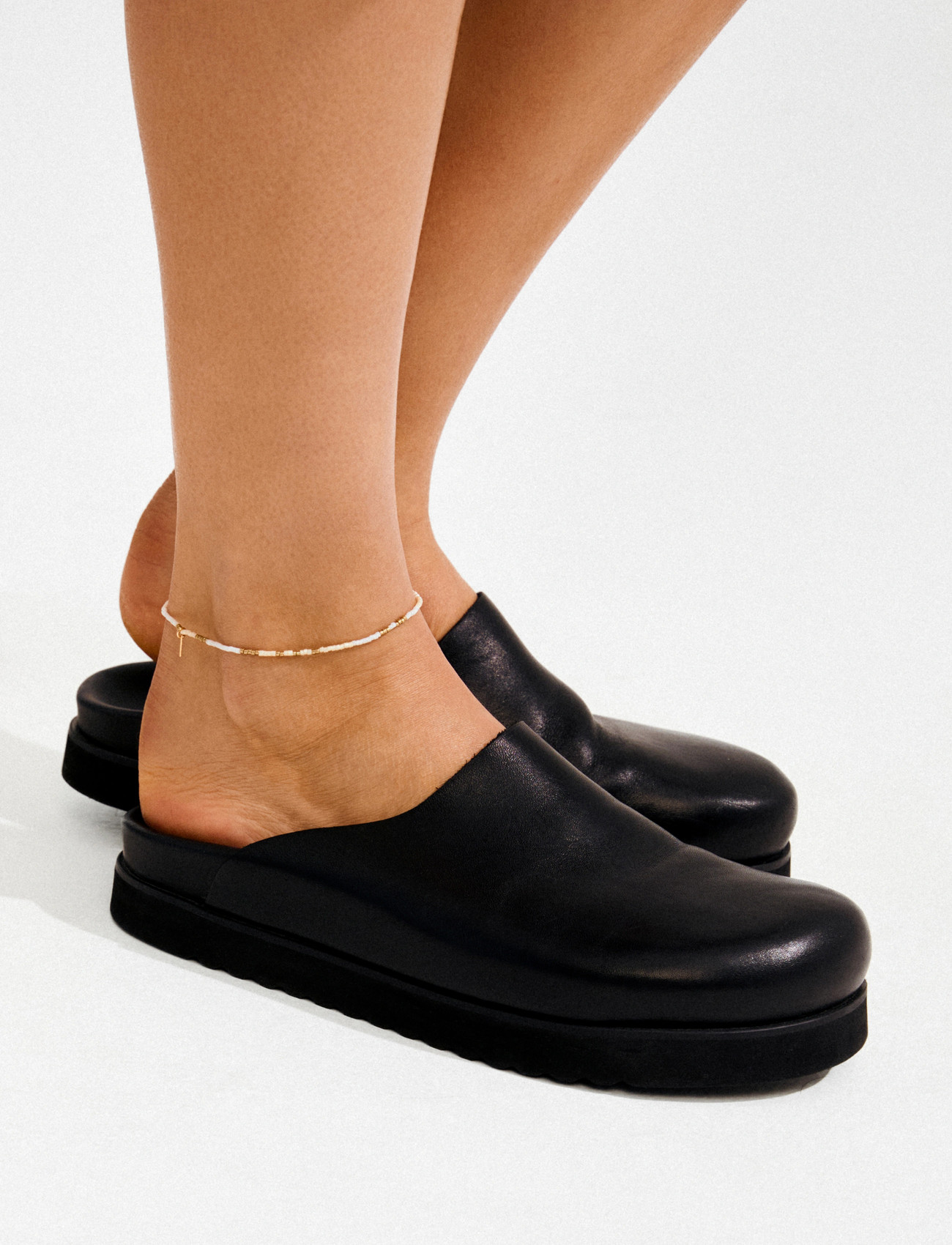Pilgrim Alison Ankle Chain White, Gold-Plated, One Size, White, Smykker > Ankelkæde, Dame