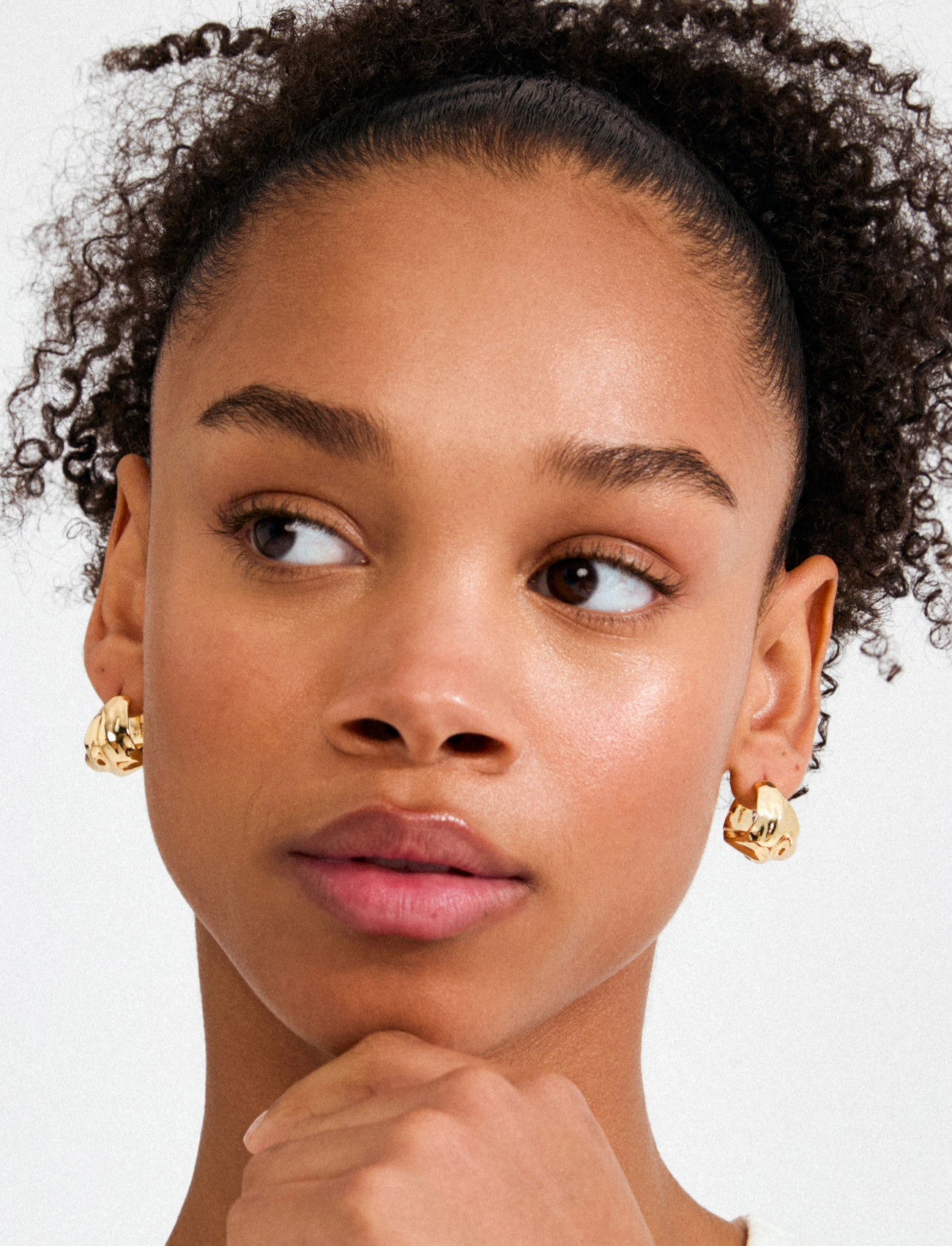 Pilgrim Johnnie Earrings Gold-Plated, One Size, Gold, Øreringe > Creoler, Dame