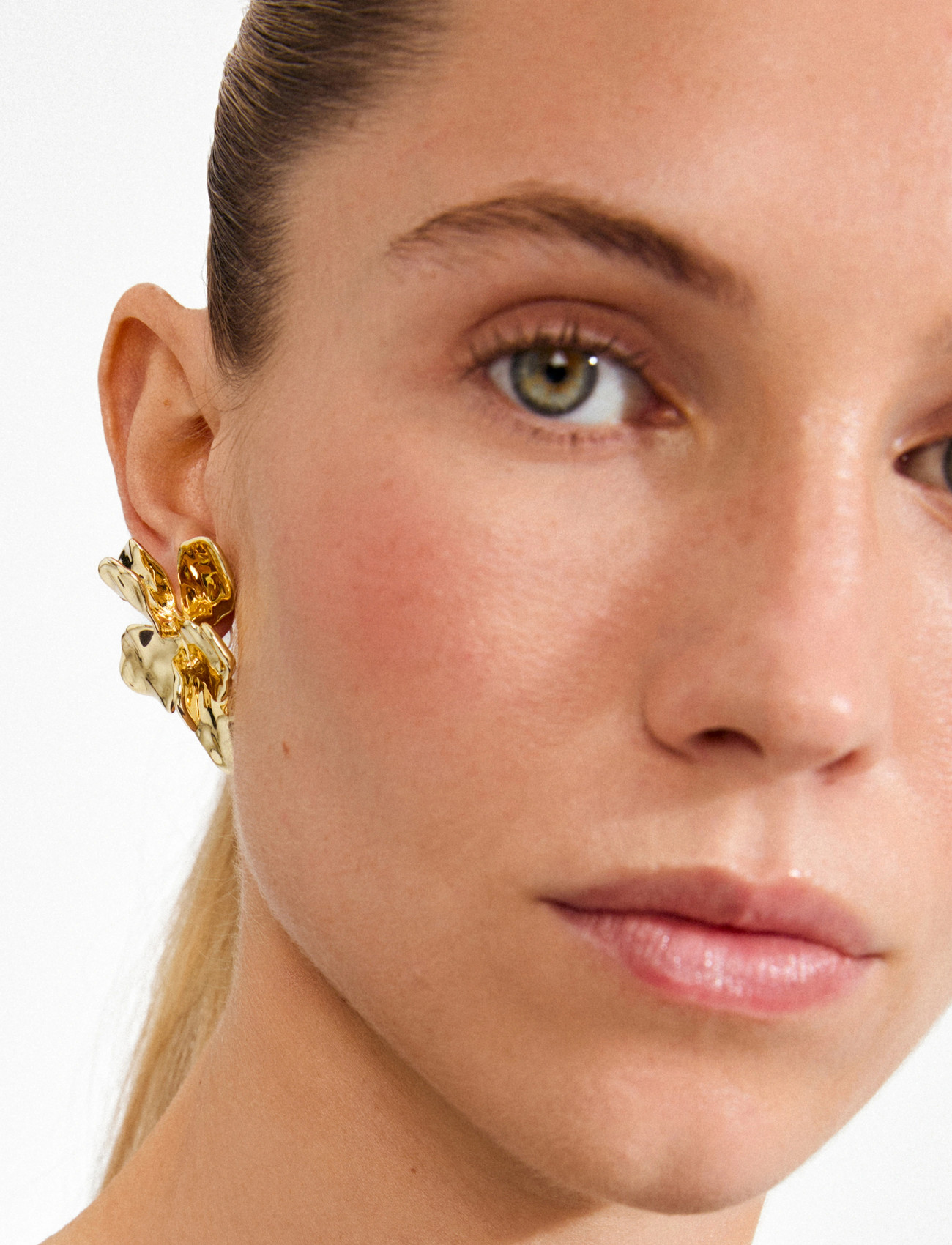 Pilgrim Halen Earrings Gold-Plated, One Size, Gold, Øreringe > Ørestikker, Dame