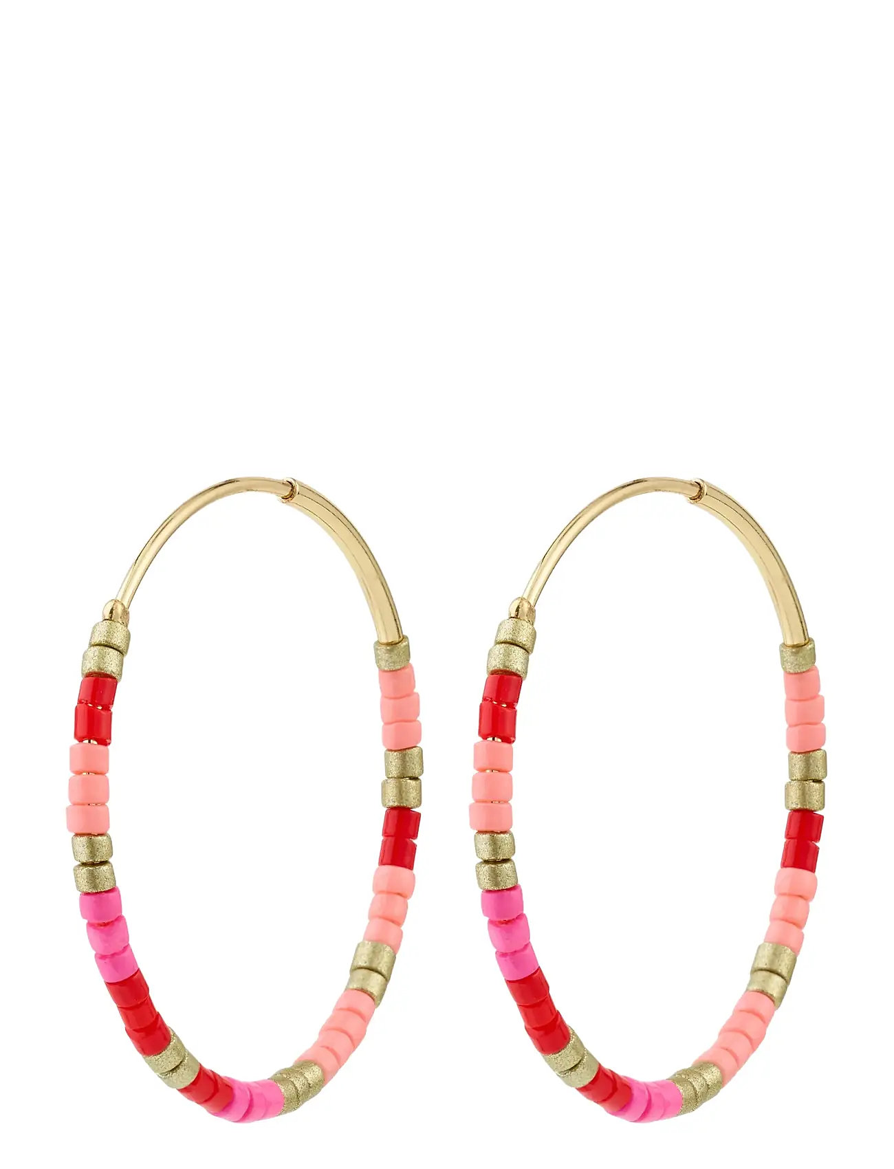 PILGRIM Alison Ohrringe Pink, Gold-Plated Pink - One Size - Damen