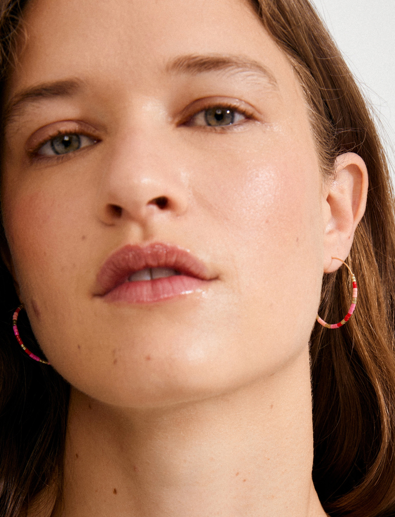 Pilgrim Alison Earrings Pink, Gold-Plated, One Size, Pink, Øreringe > Creoler, Dame