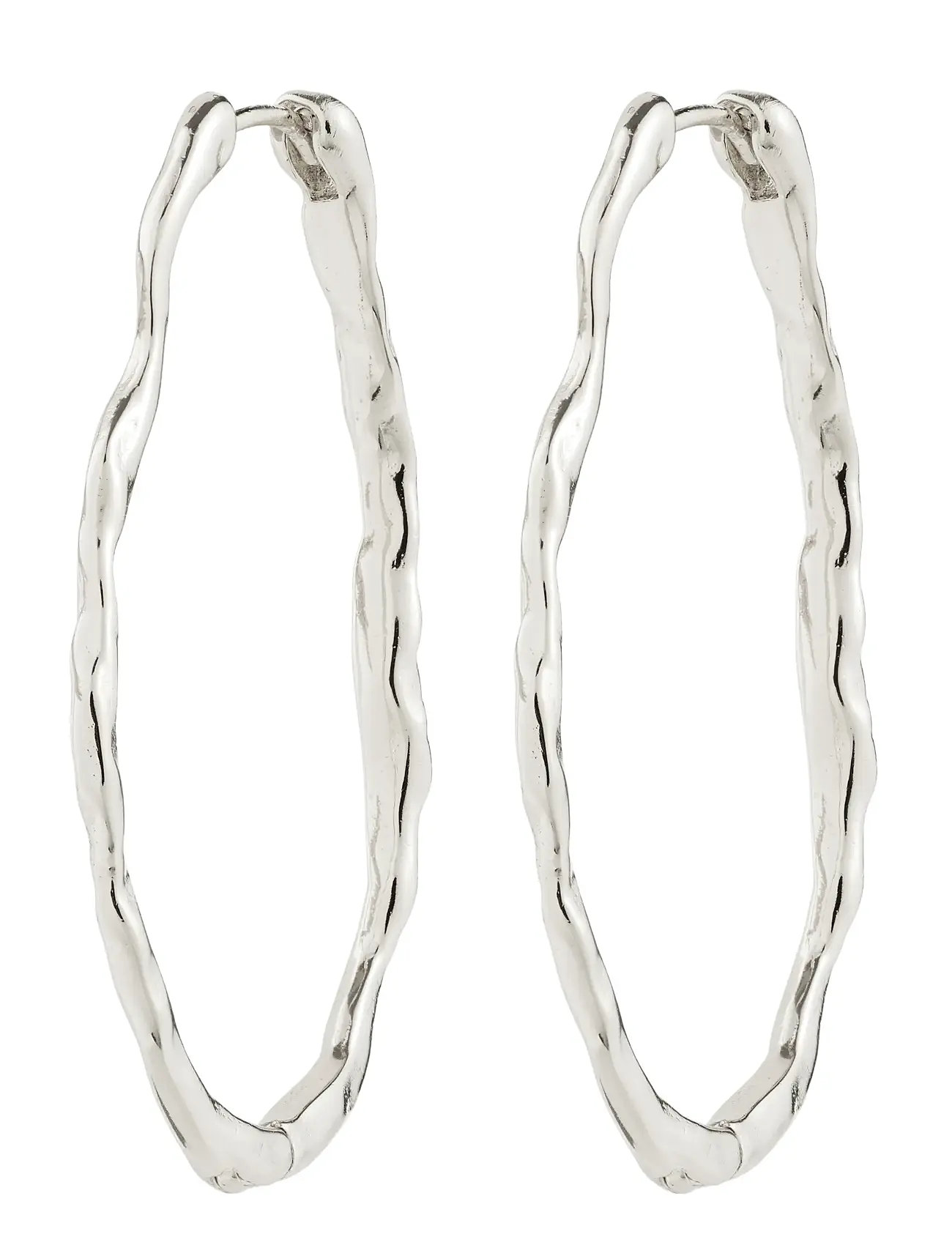 PILGRIM Timber Hoop Ohrringe Silber-Plated Silber - One Size - Damen
