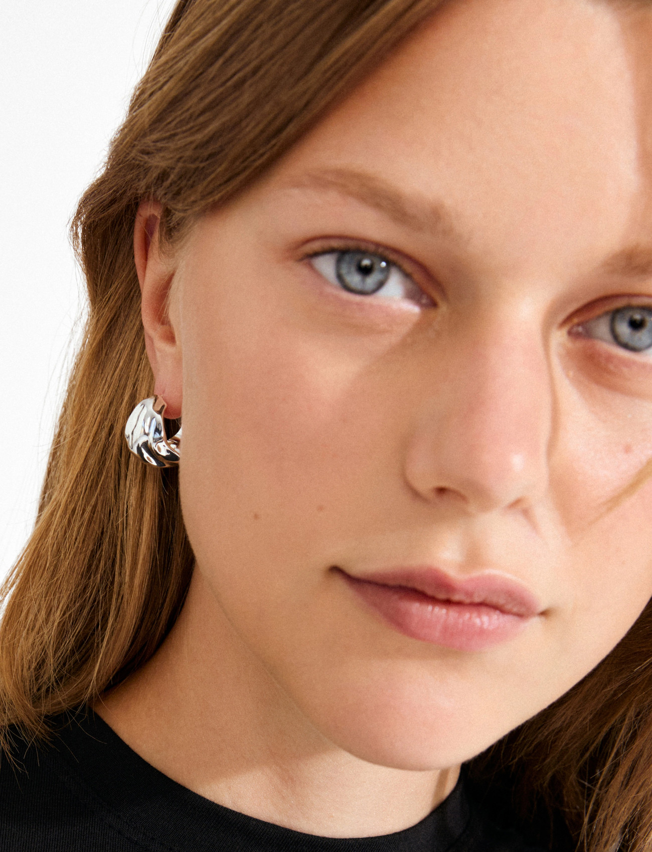Pilgrim Johnnie Earrings Silver-Plated, One Size, Silver, Øreringe > Creoler, Dame